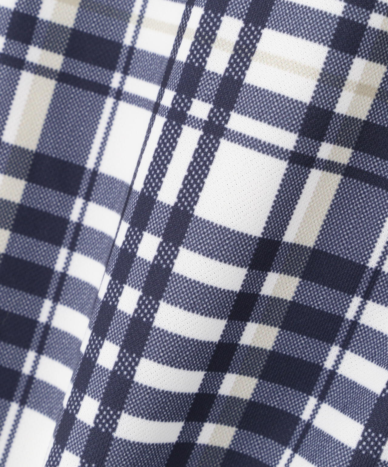Peストレッチトリコットメッシュジャケット ＜チェック柄＞ (MENS)