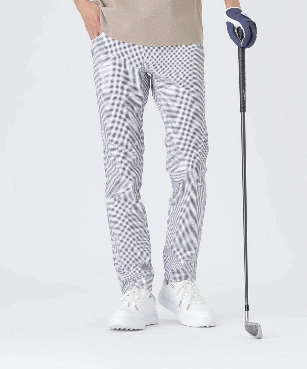 C/Peストレッチカルゼ5ポケットパンツ ＜手裏剣千鳥柄＞ (MENS)