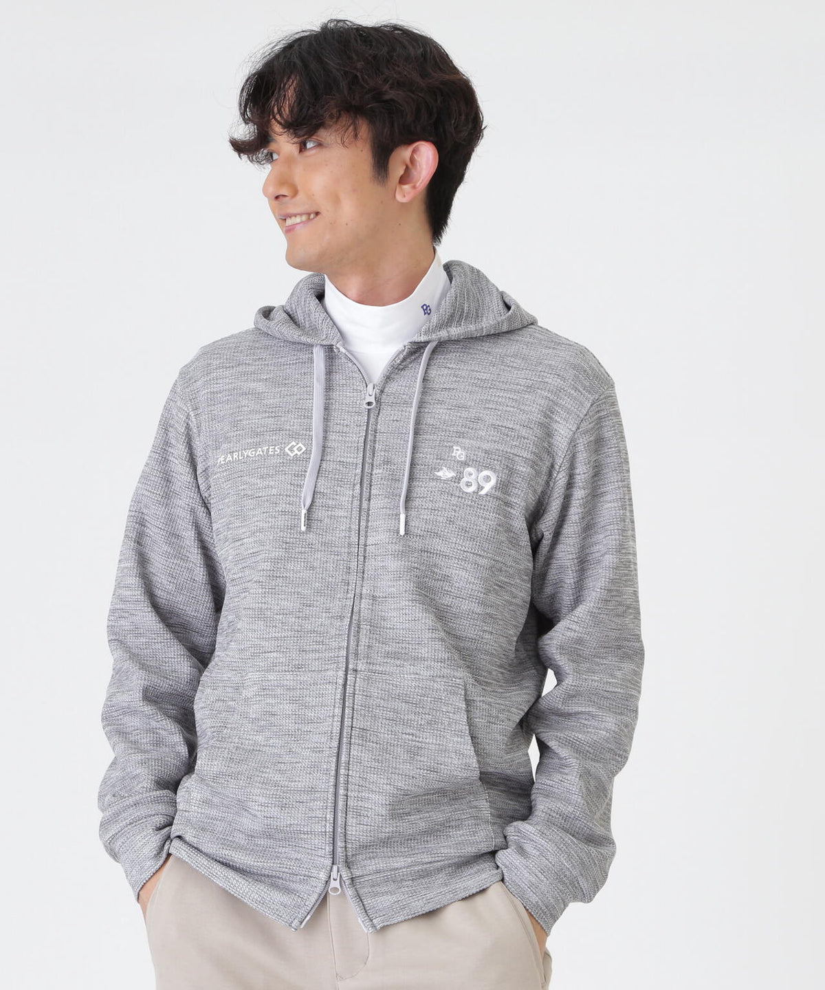 [PEARLYGATES×Colantotte] ワッフルダブルジャージーパーカー (MENS)