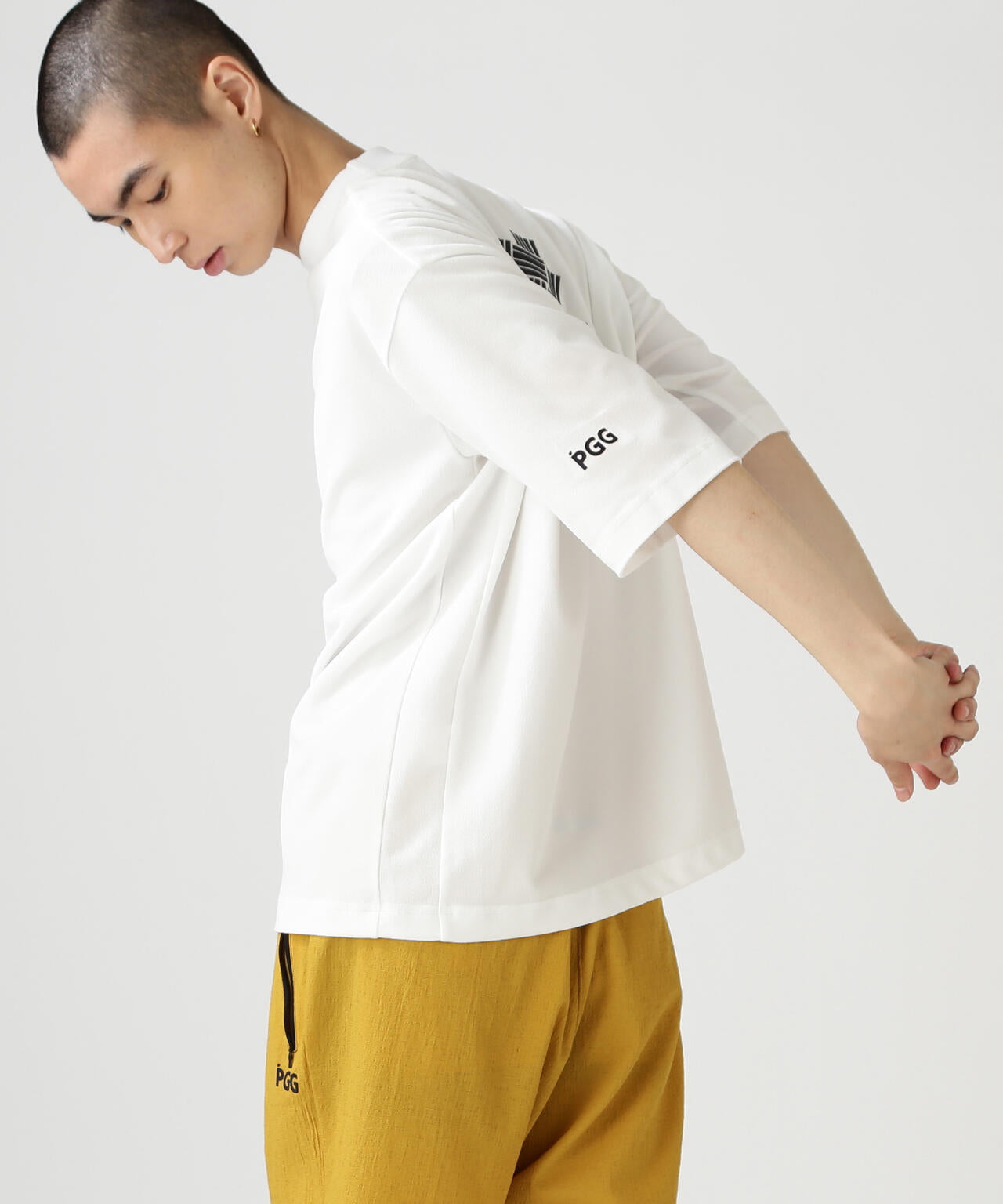 【PGG】【直営店舗&公式オンライン限定】SNAPTEX裏パイル半袖Tシャツ (MENS)