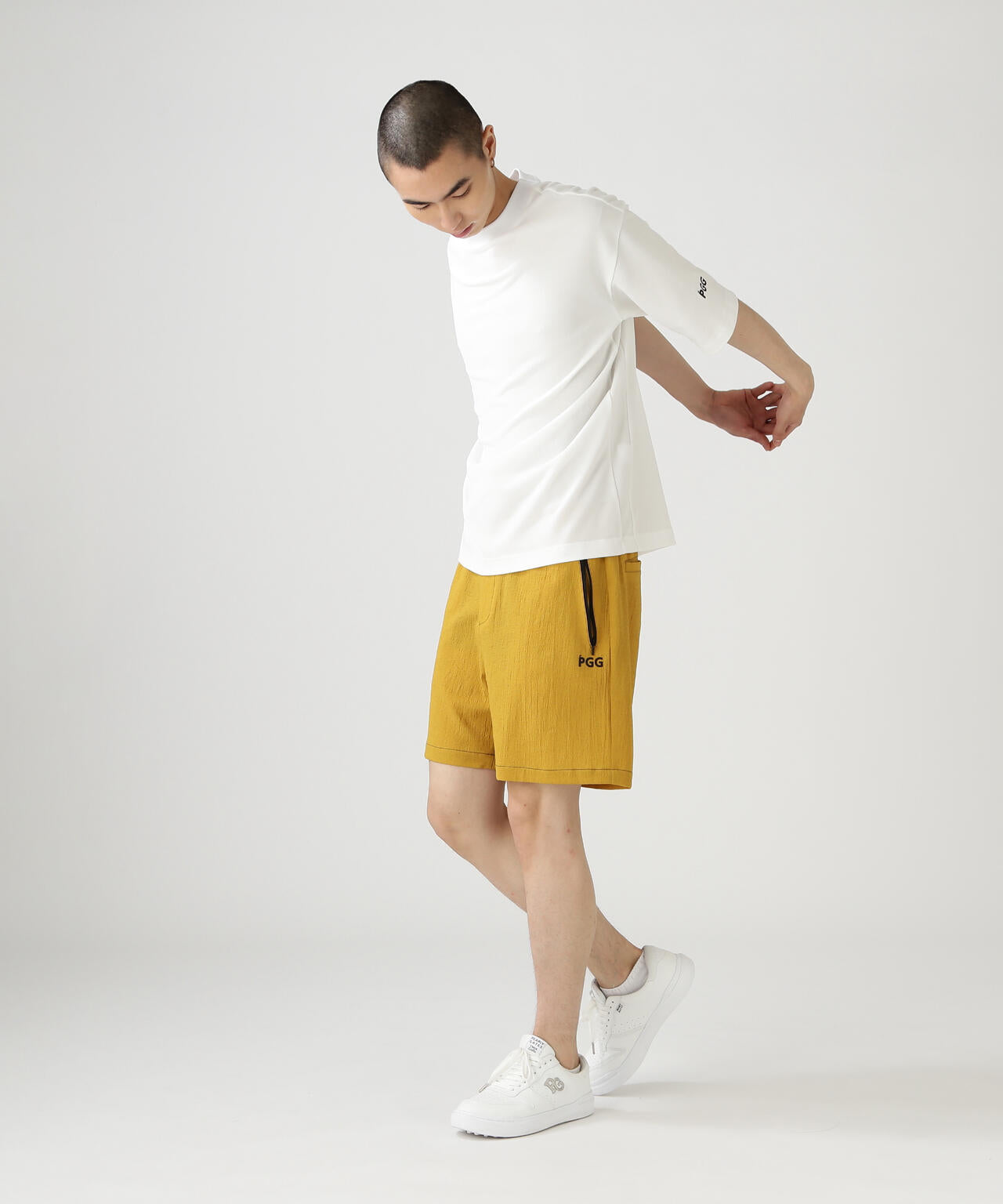 【PGG】【直営店舗&公式オンライン限定】SNAPTEX裏パイル半袖Tシャツ (MENS)