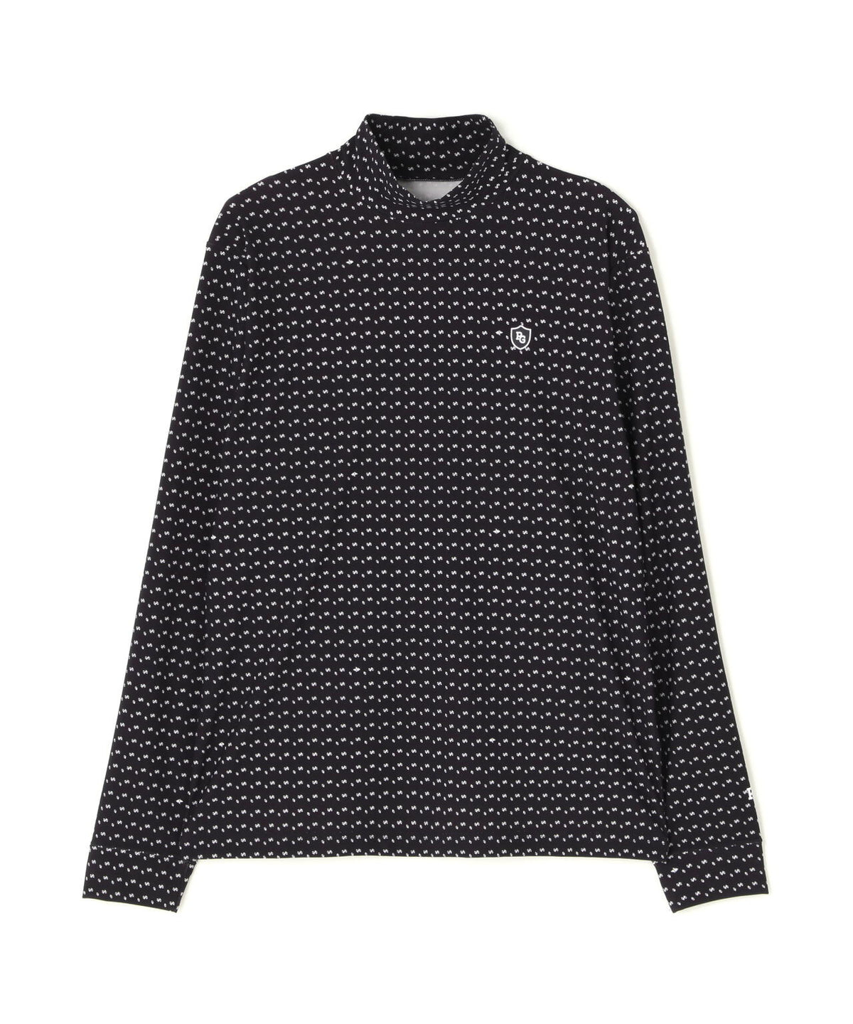 トゥルーボーテトリコットストレッチ長袖ハイネックカットソー ＜マイクロとびうさPG柄＞ (MENS)