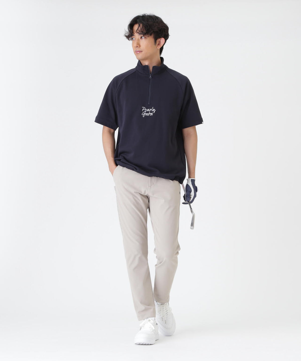 [PEARLYGATES×Colantotte] TC裏毛ハーフジップ (MENS)