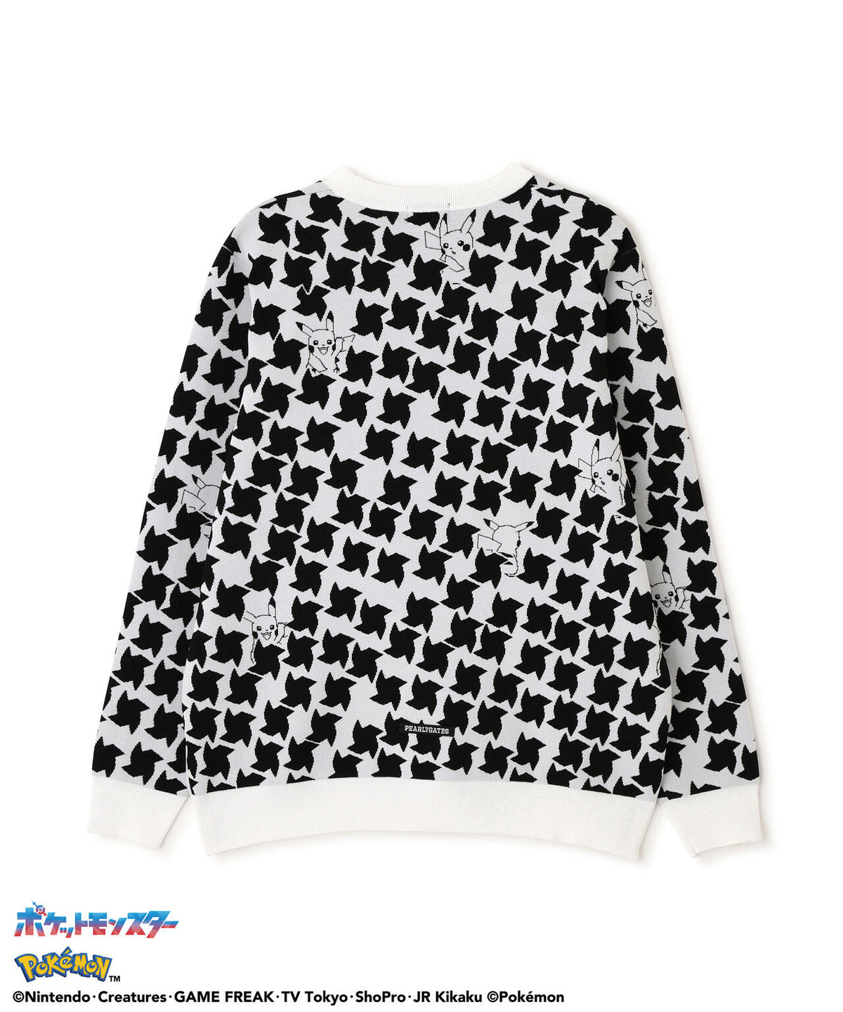 [PEARLYGATES×Pokémon] ポケモン 千鳥柄12Gジャガードニットプルオーバー (MENS)