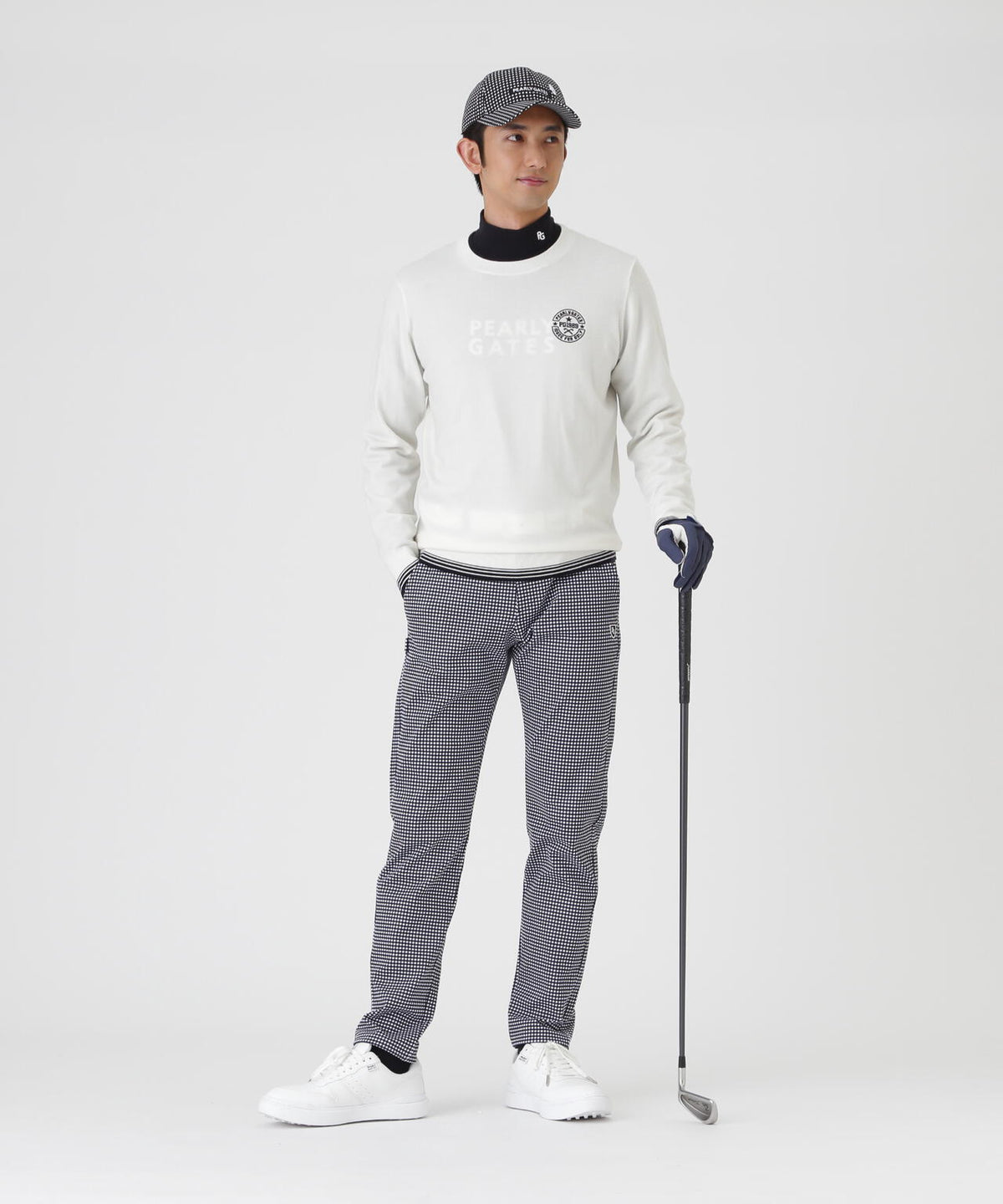HGストレッチカシミヤクルーネックニットプルオーバー (MENS)