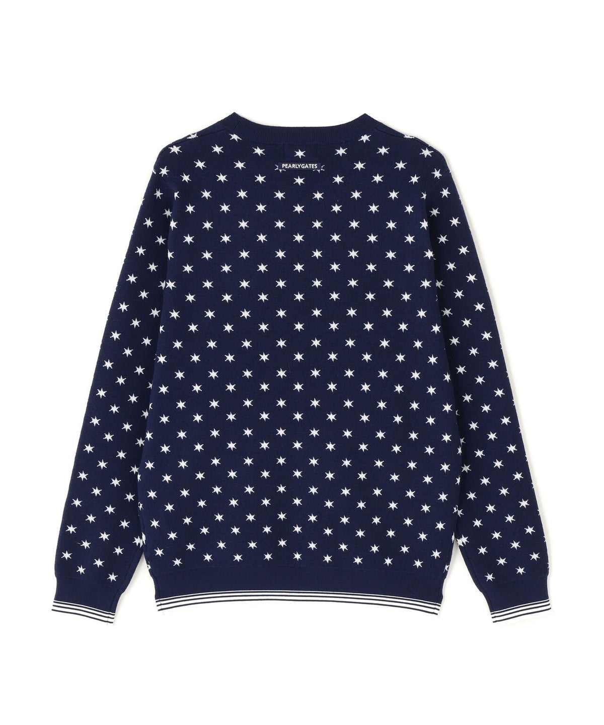 HGストレッチカシミヤクルーネックニットプルオーバー ＜星柄＞ (MENS)