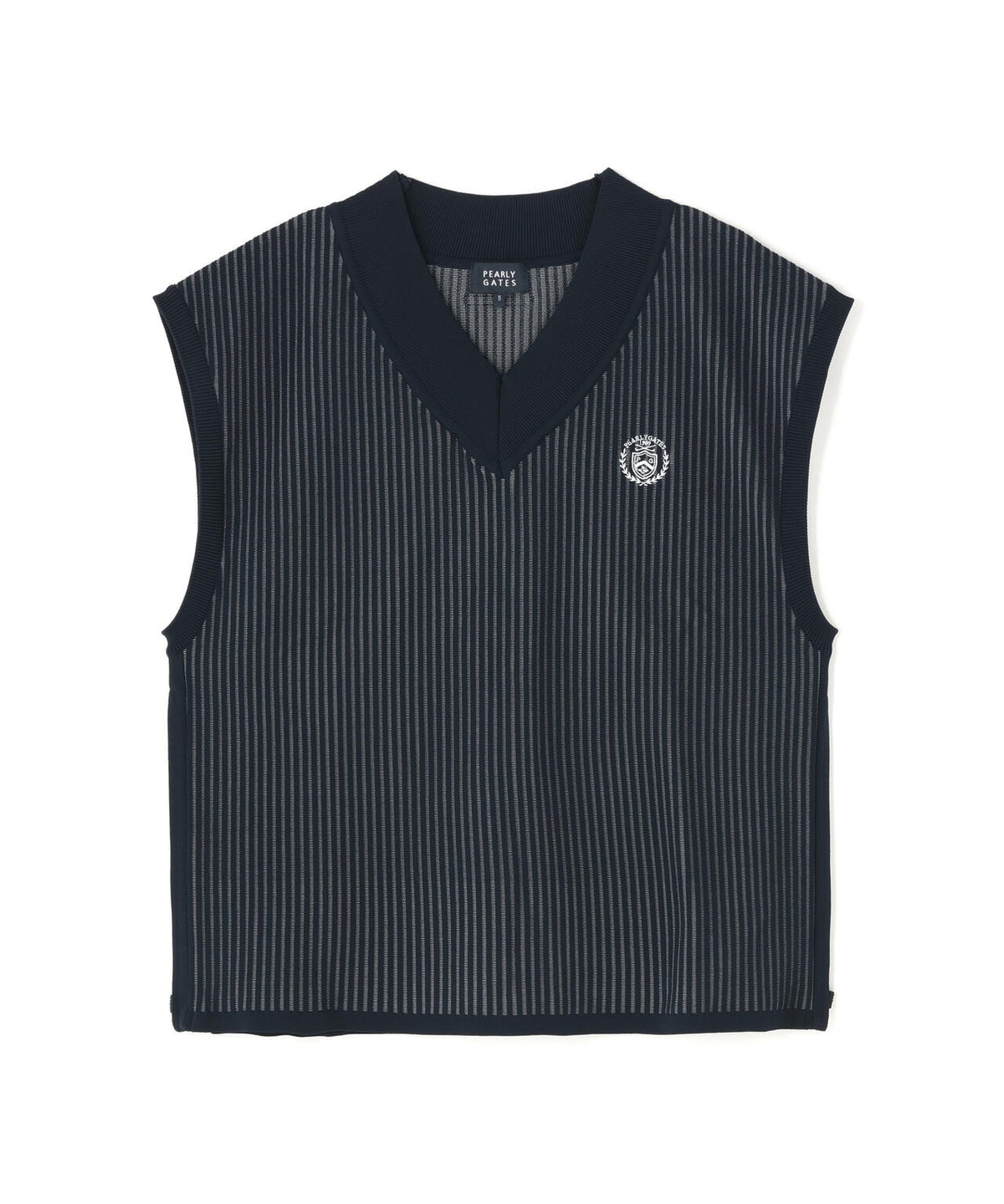 14GWJQ針抜きVネックニットベスト (MENS)