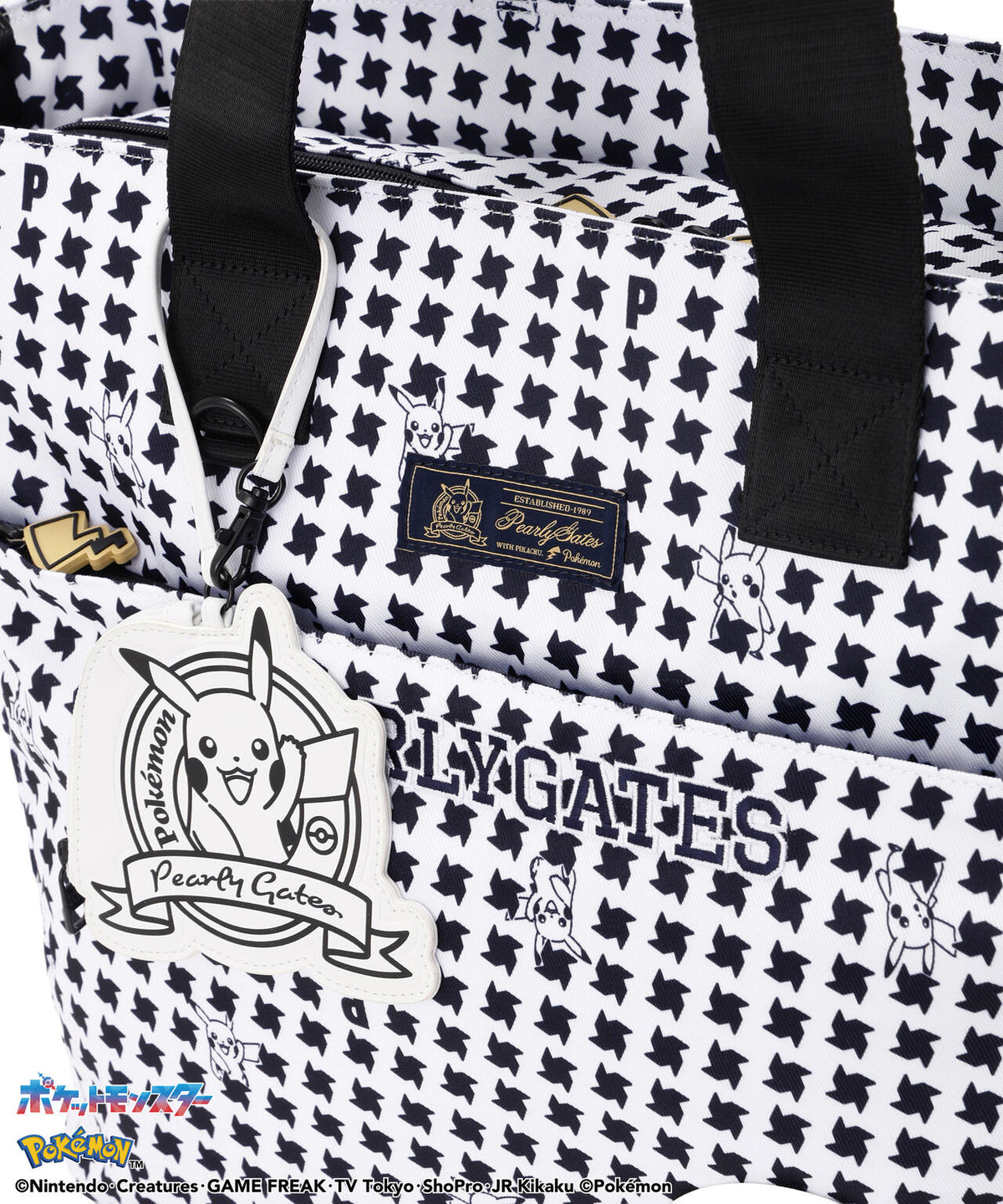 [PEARLYGATES×Pokémon] ポケモン 千鳥柄ロッカーバッグ (UNISEX)