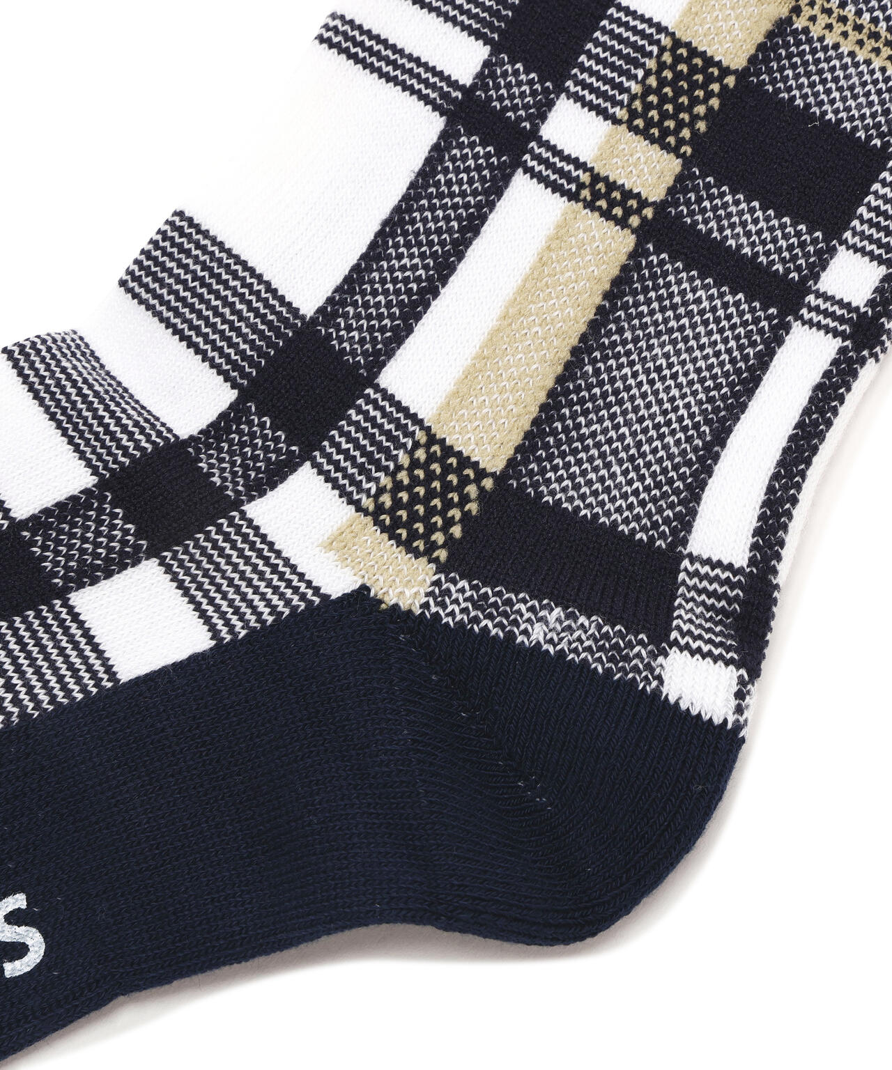 チェック柄ミドルソックス (MENS)