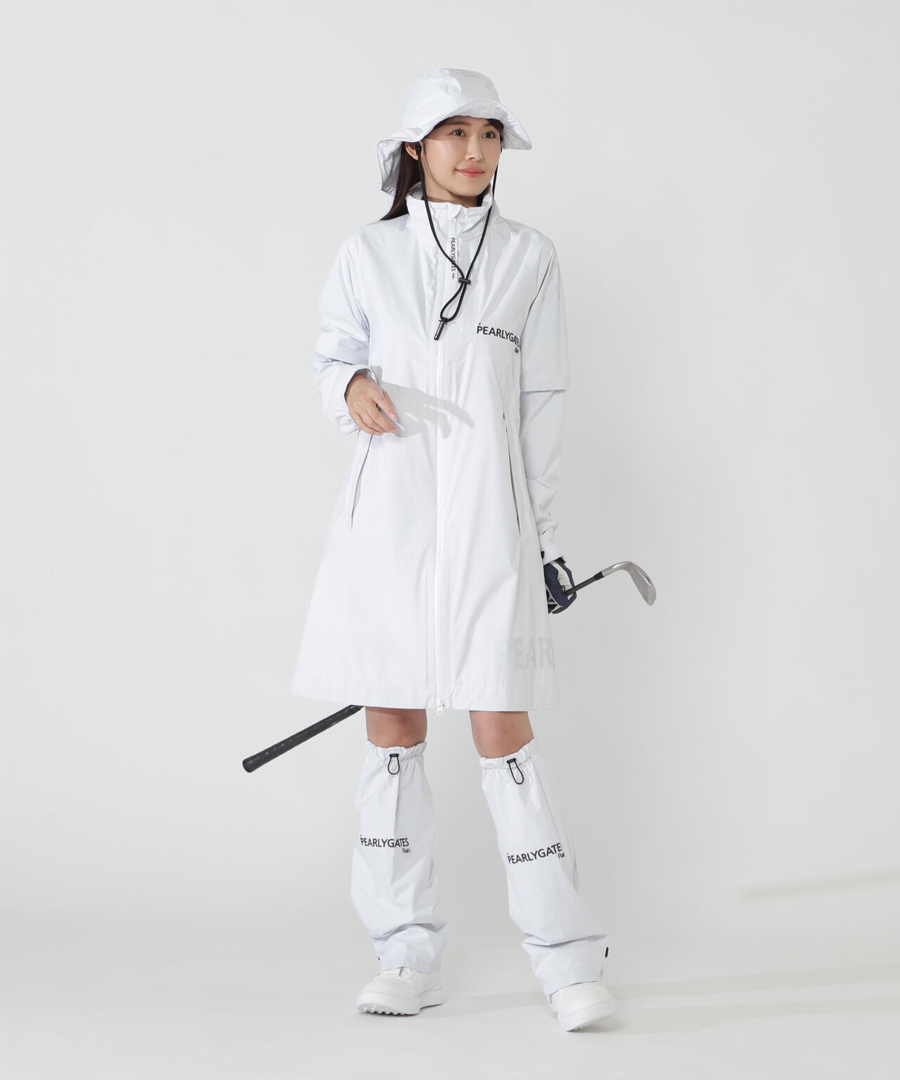 NYストレッチタフタ3L レインワンピース (LADIES)