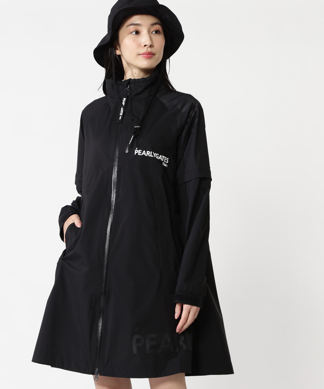 NYストレッチタフタ3L レインワンピース (LADIES)