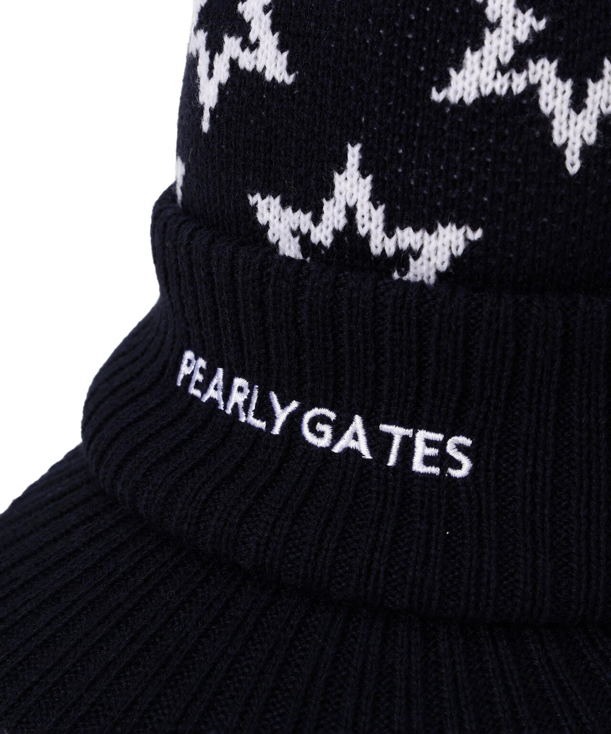つば付きニットワッチ ＜キラ星柄＞ (UNISEX)