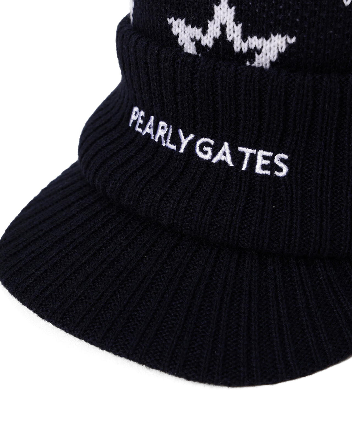 つば付きニットワッチ ＜キラ星柄＞ (UNISEX)