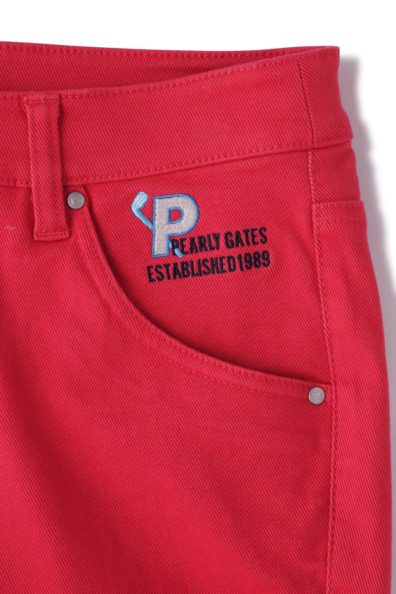 コットンストレッチツイル 表ピーチ 5ポケットパンツ