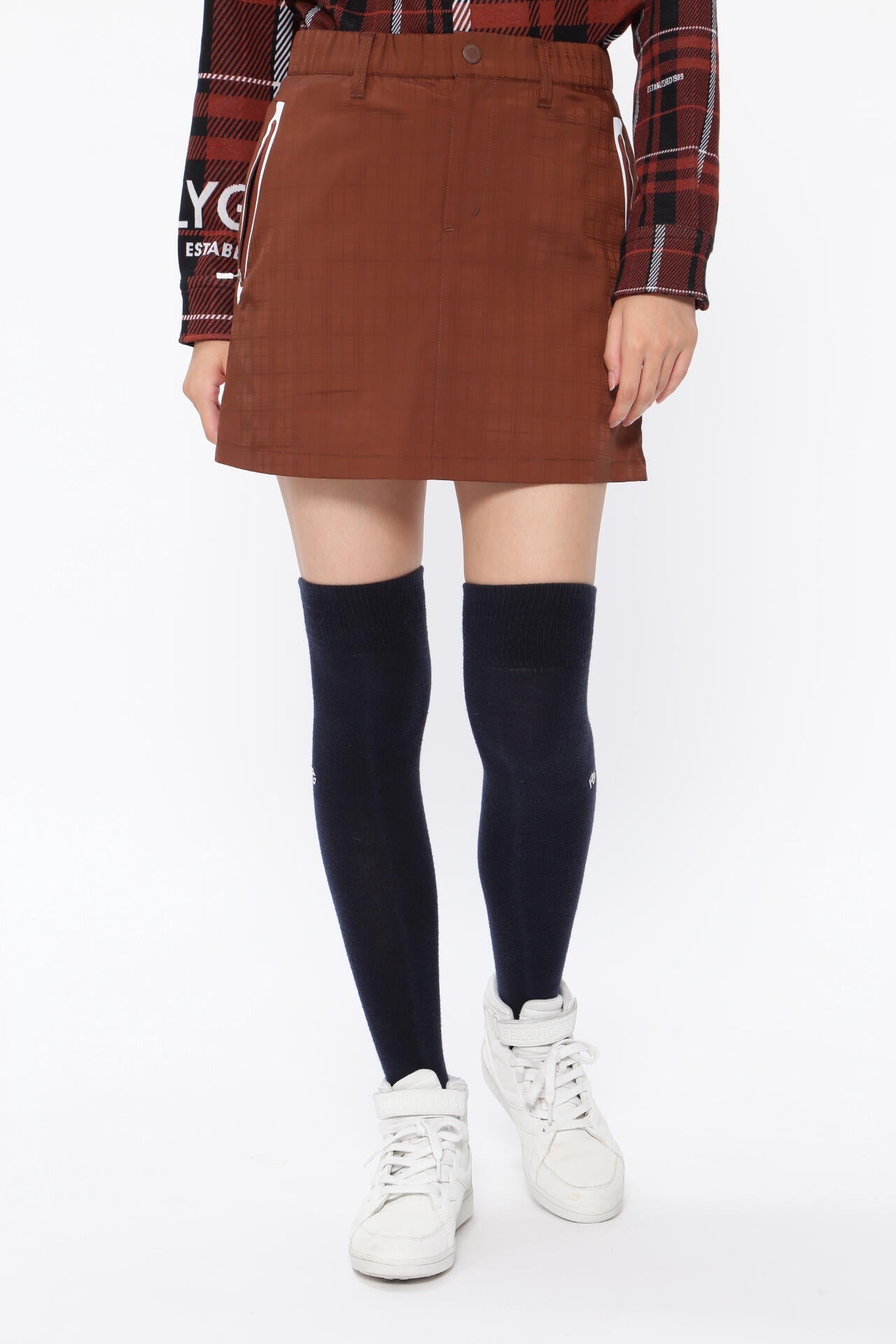 タフレックスサーモトロンラジポカ スカート ＜小チェック×エアシャット＞