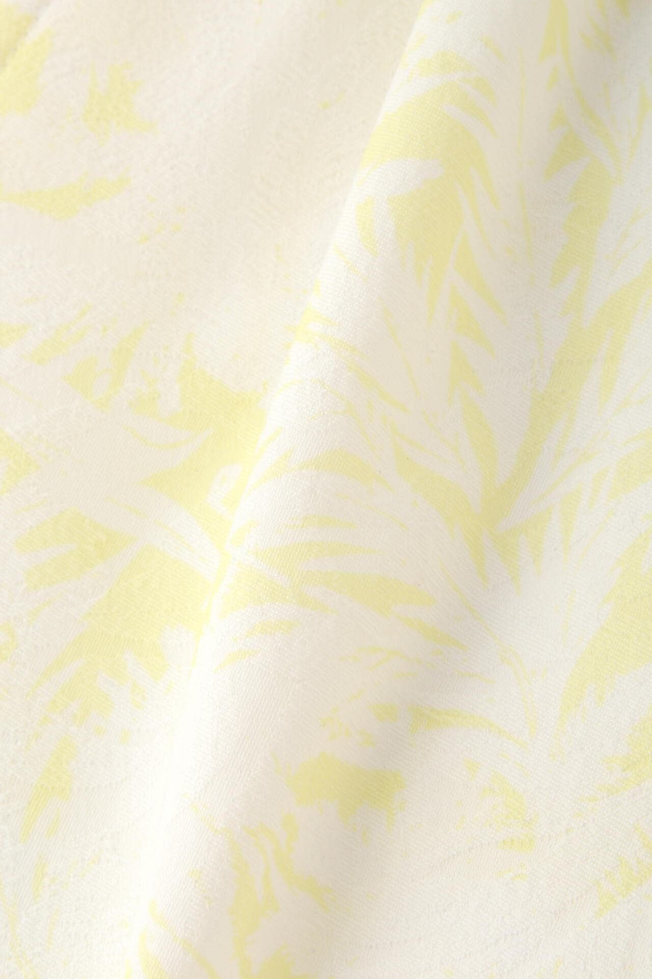 ポリエステルストレッチ ジャガード スカート ＜ボタニカル柄＞
