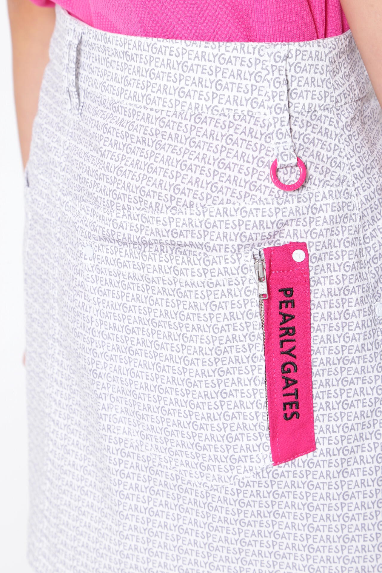 C/Peドライストレッチドビーカルゼ 5ポケットスカート ＜Pink with BLACK＞