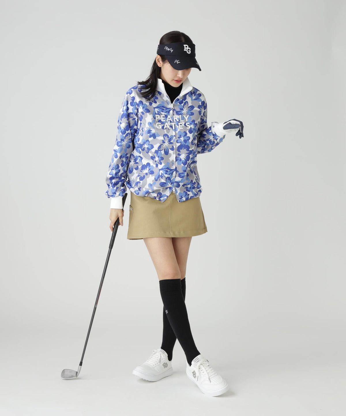 【PG is PG】Nyリップ＿タフレックス×サーモトロン中綿ツインブルゾン ＜ラフ花ロゴ小柄＞