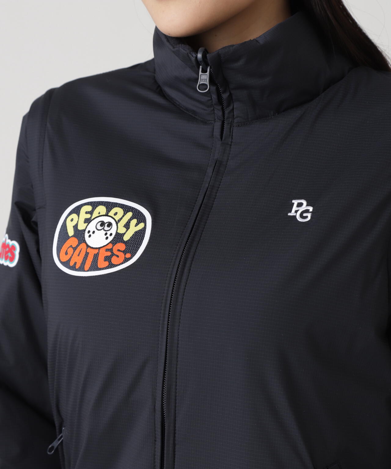 Nyストレッチリップストップ×超カルイシ中綿リバーシブルスタンドブルゾン