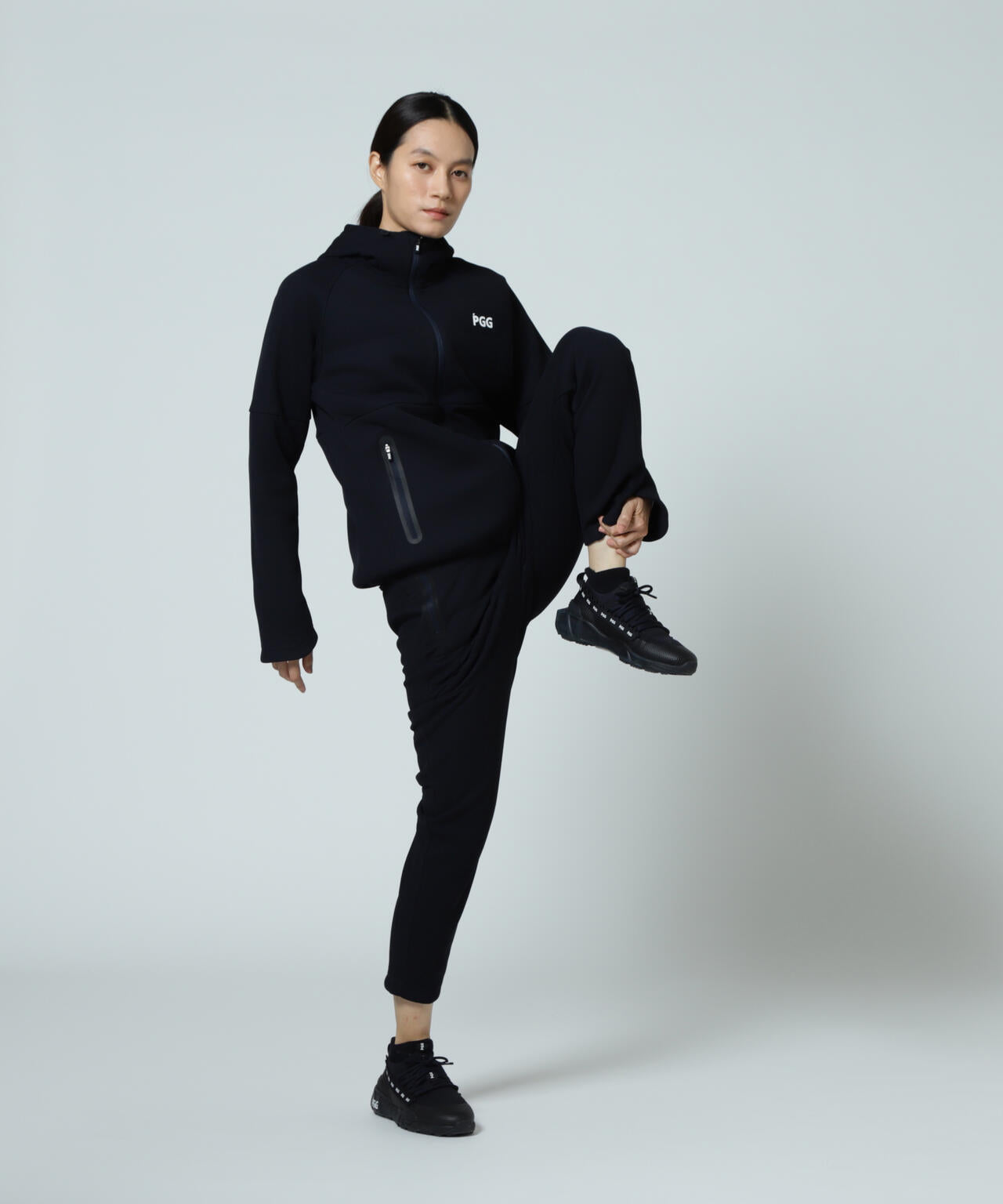 【PGG】【直営店舗&公式オンライン限定】Wラッセルメッシュ×OCTAフルジップフーディジャケット (LADIES)