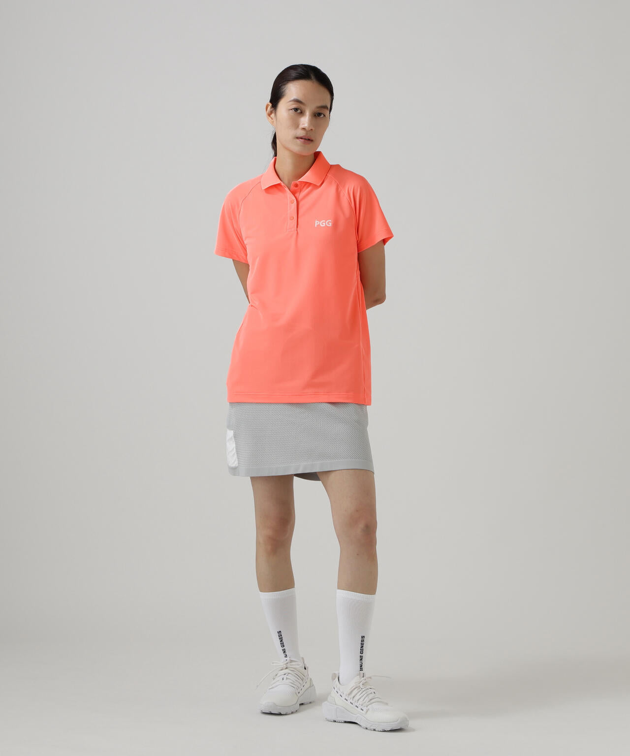 【PGG】【直営店舗&公式オンライン限定】ポリエステルヤーンmmニットスカート (LADIES)