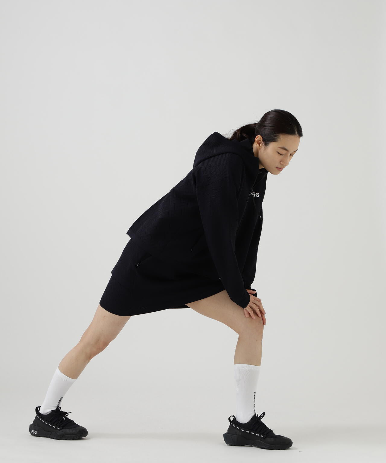 【PGG】【直営店舗&公式オンライン限定】ポリエステルヤーンmmニットスカート (LADIES)