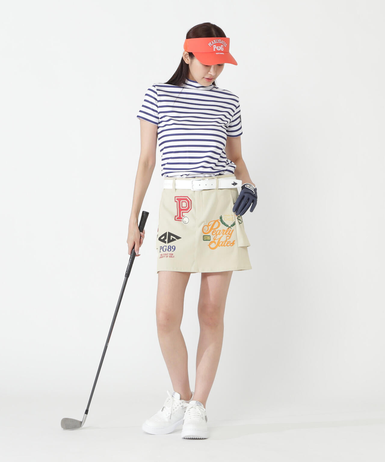 【一部店舗&公式オンライン限定カラー有り】カレッジロゴPeストレッチドビースカート