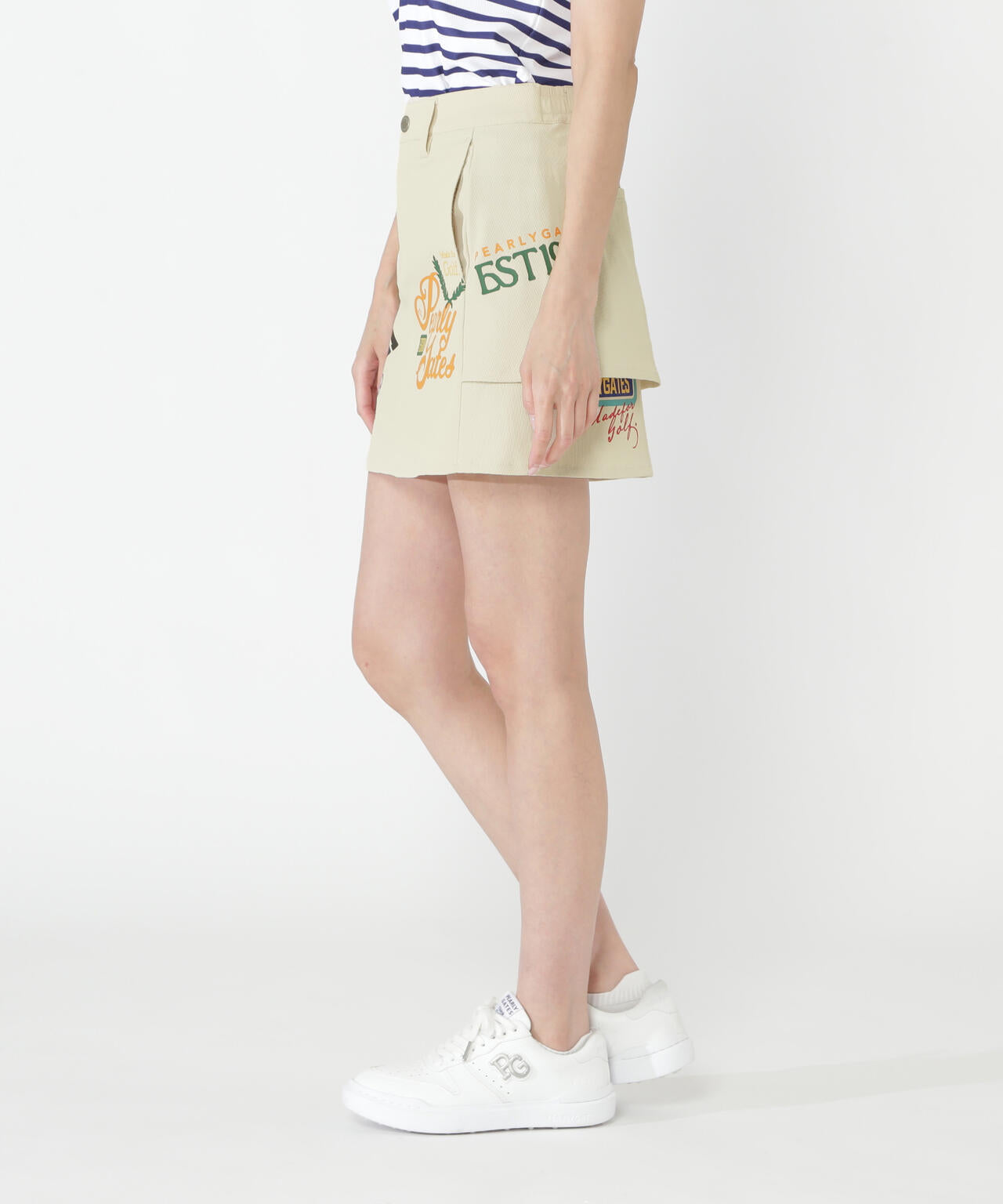 【一部店舗&公式オンライン限定カラー有り】カレッジロゴPeストレッチドビースカート