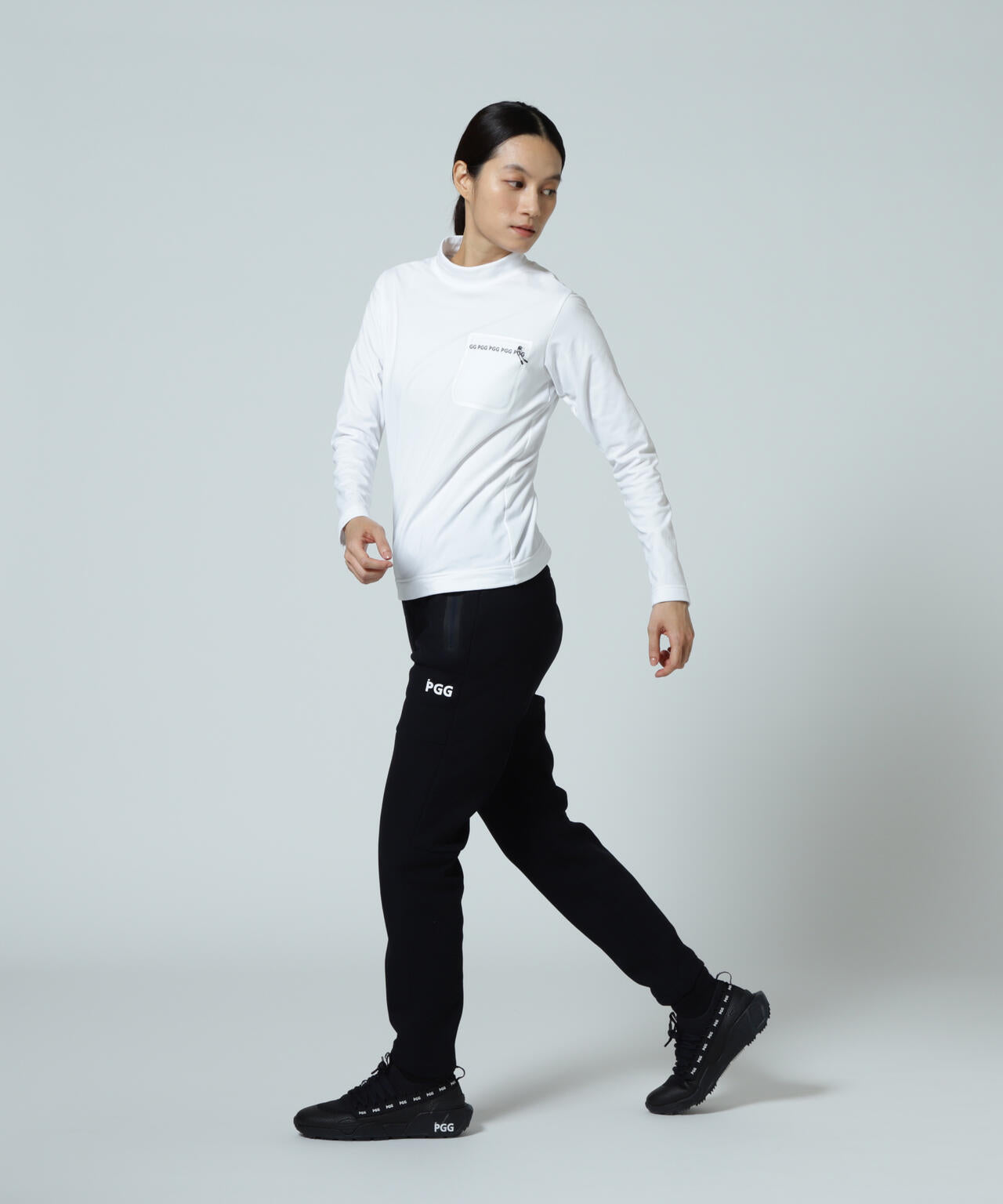 【PGG】【直営店舗&公式オンライン限定】超KARUISHI長袖ハイネックカットソー (LADIES)