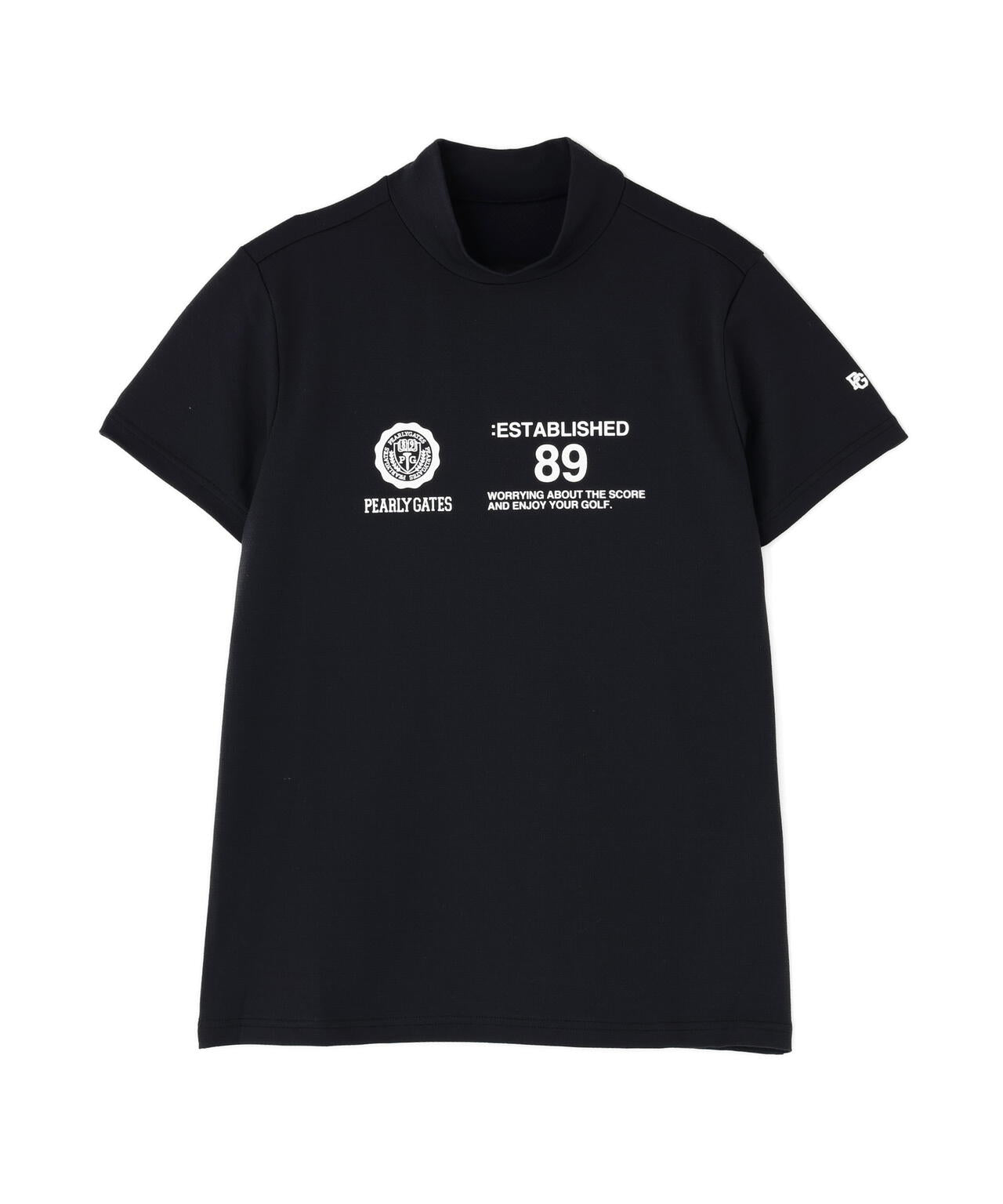 FD40/-FD100dベア擬似メッシュ半袖ハイネックカットソー