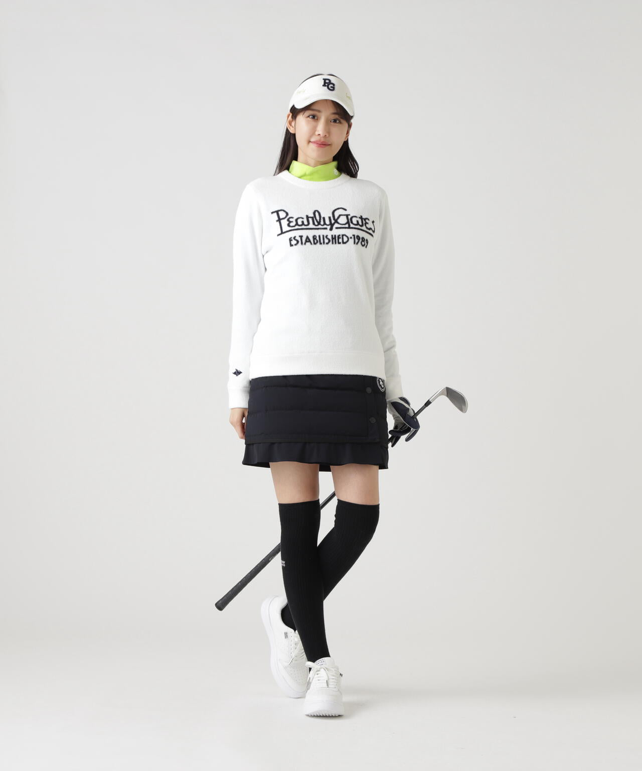 裏付きクルーネックニットプルオーバー