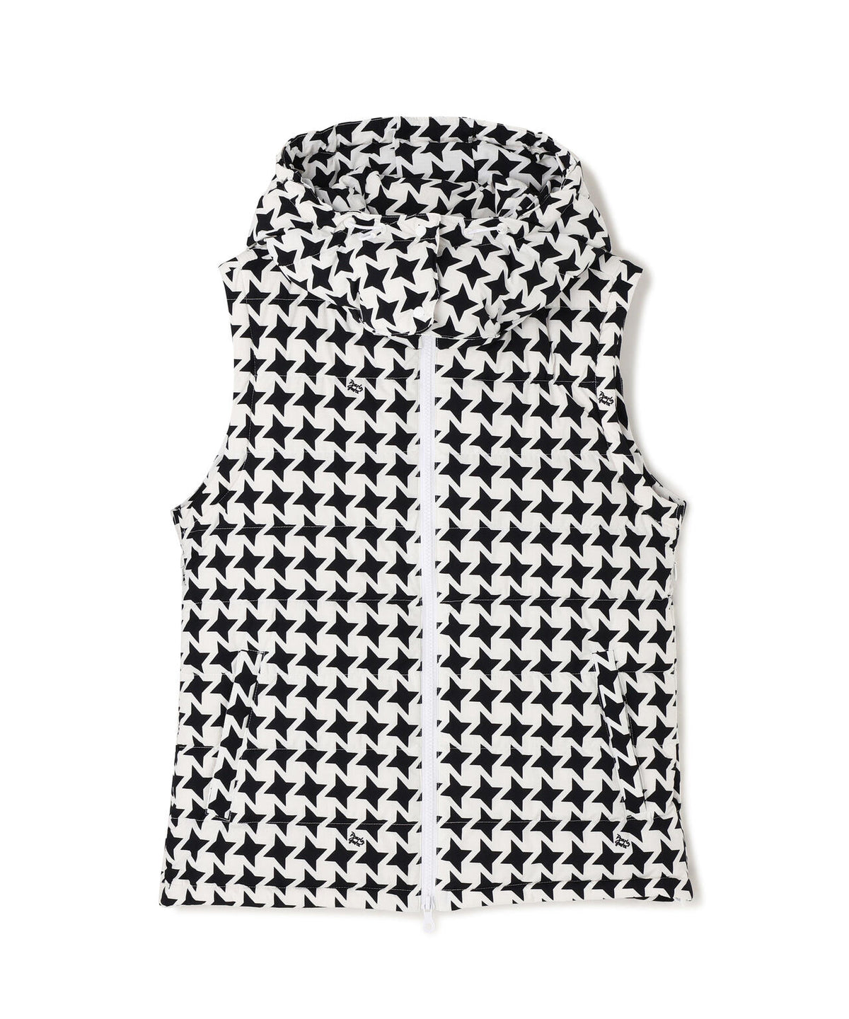 Nyメカニカルストレッチダウンフーディブルゾン ＜手裏剣千鳥柄＞ (WOMENS)