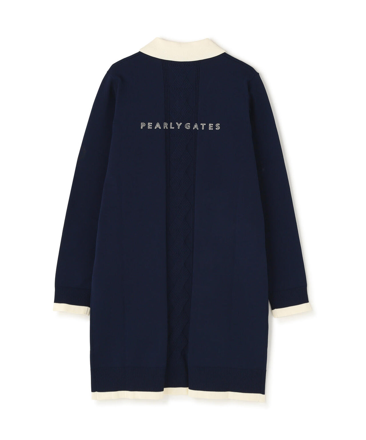 14G天竺レイヤード風ポロニットワンピース (WOMENS)