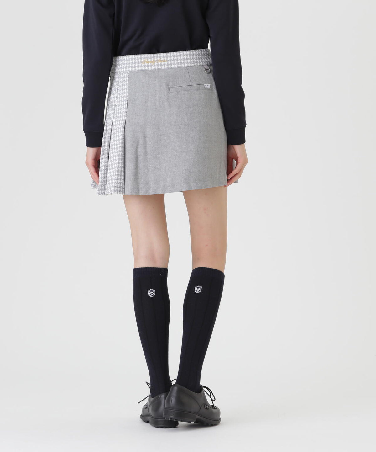 パスタシュリケンチェック×リサイクルPeツイードスカート (WOMENS)