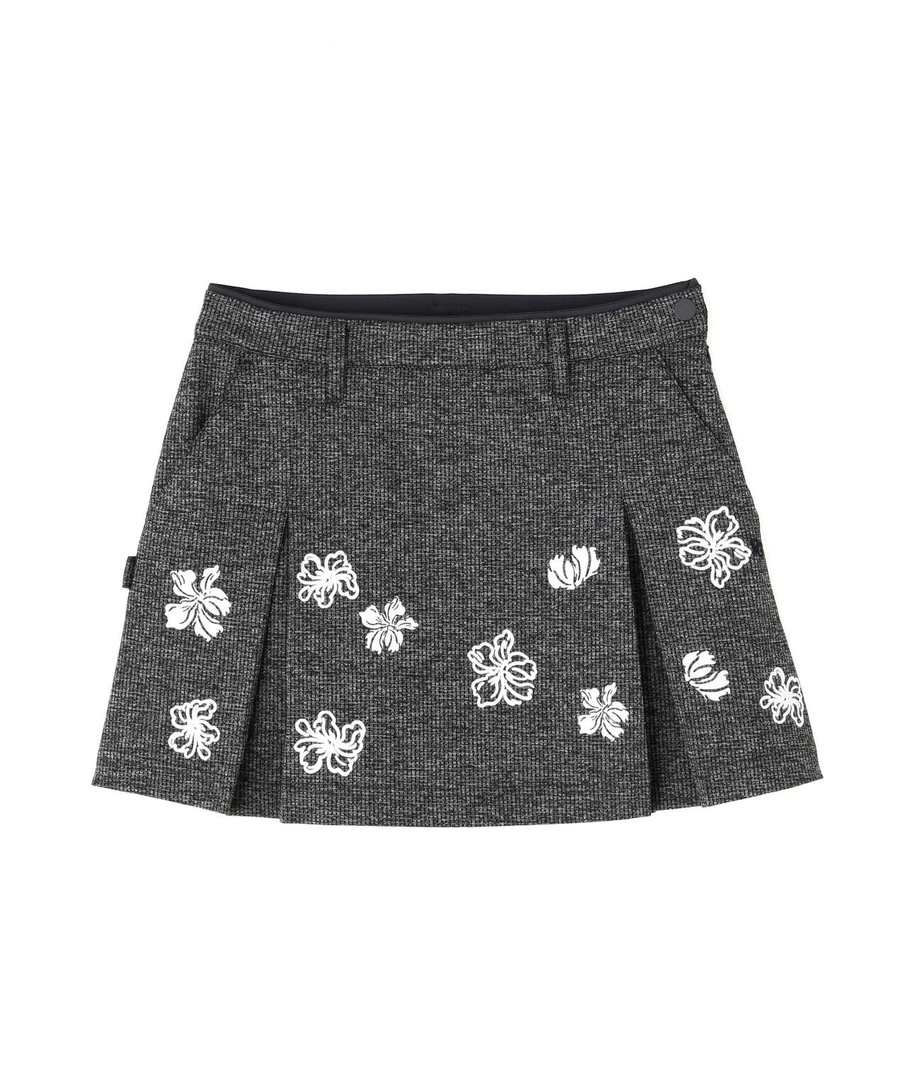 プレイティングベアメッシュスカート ＜花・変形ウサギ柄＞ (WOMENS)