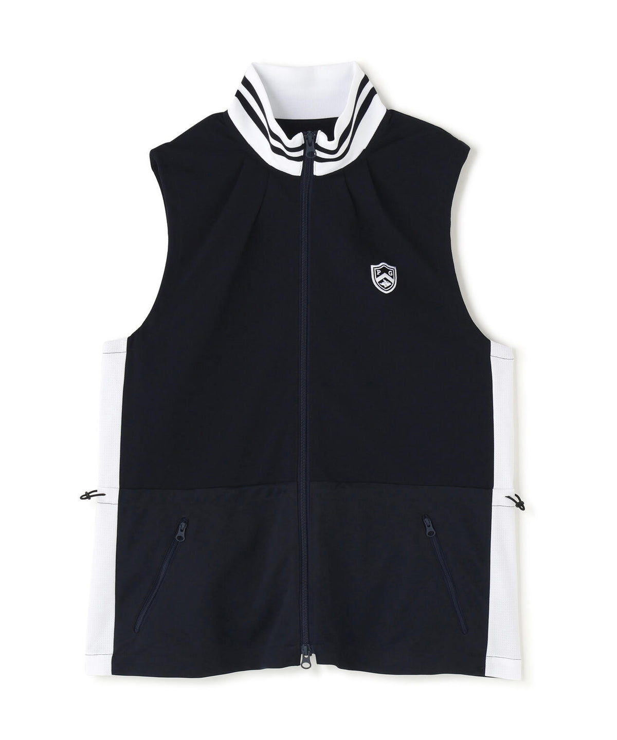 TEXBRID丸編みメッシュフルジップスタンドベスト (WOMENS)