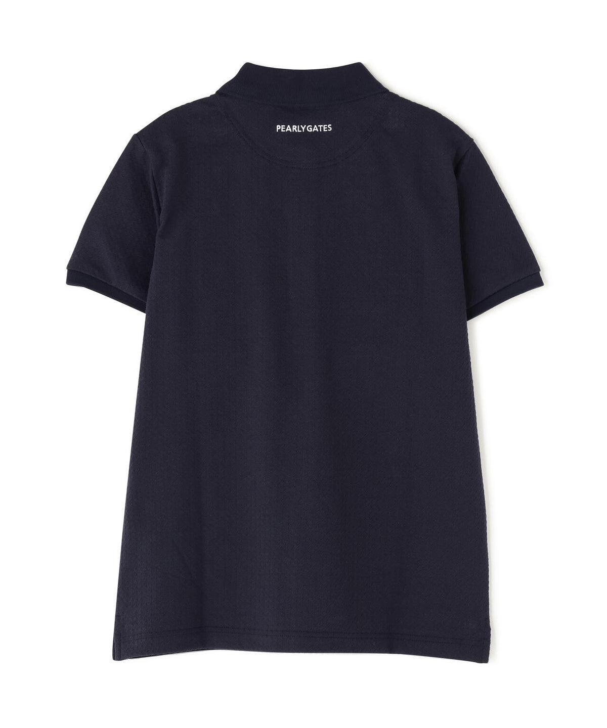 TEXBRIDハイゲージ千鳥ジャガード半袖ポロシャツ (WOMENS)