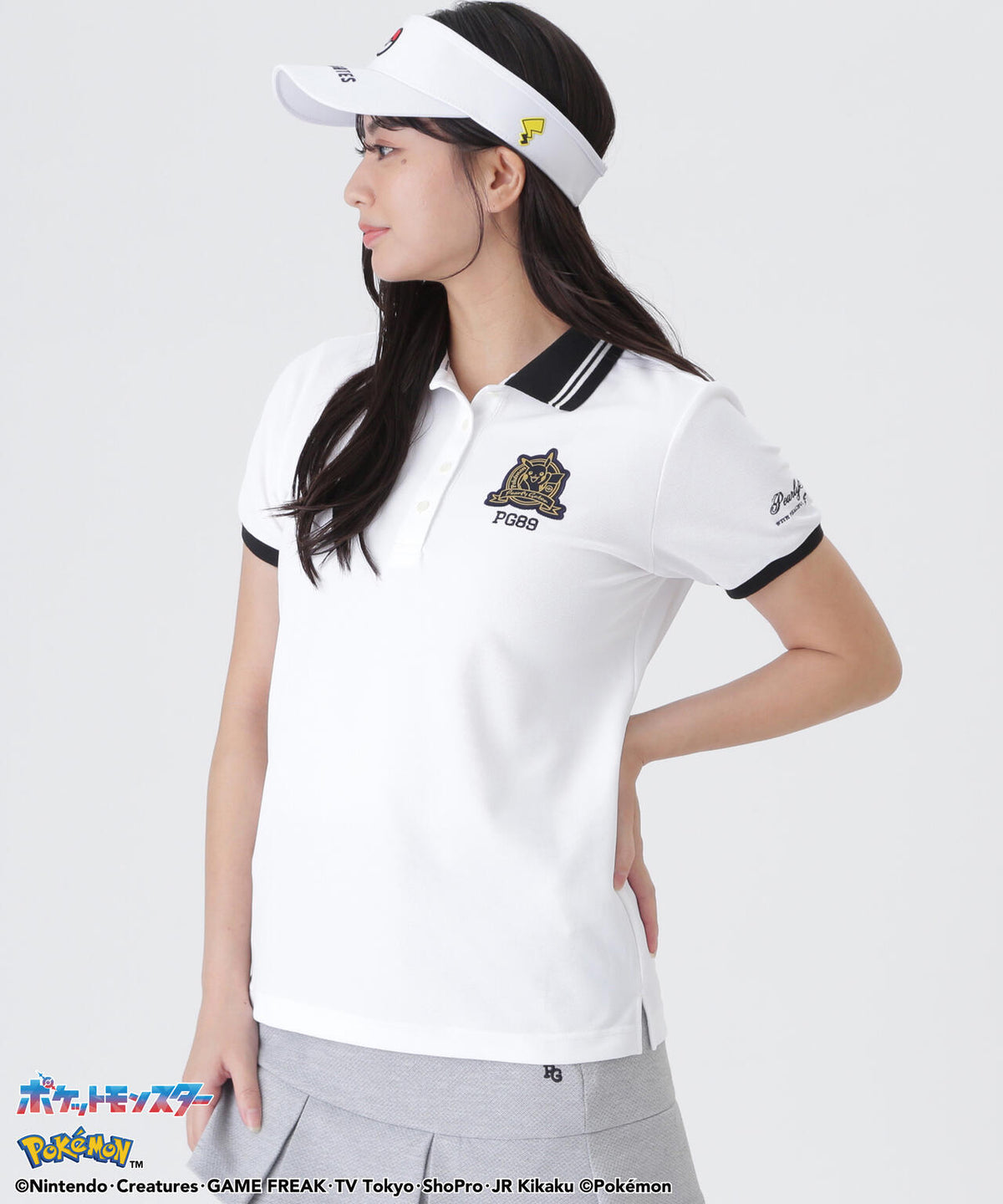 [PEARLYGATES×Pokémon] ポケモン Peスパンカノコ半袖ポロシャツ (WOMENS)
