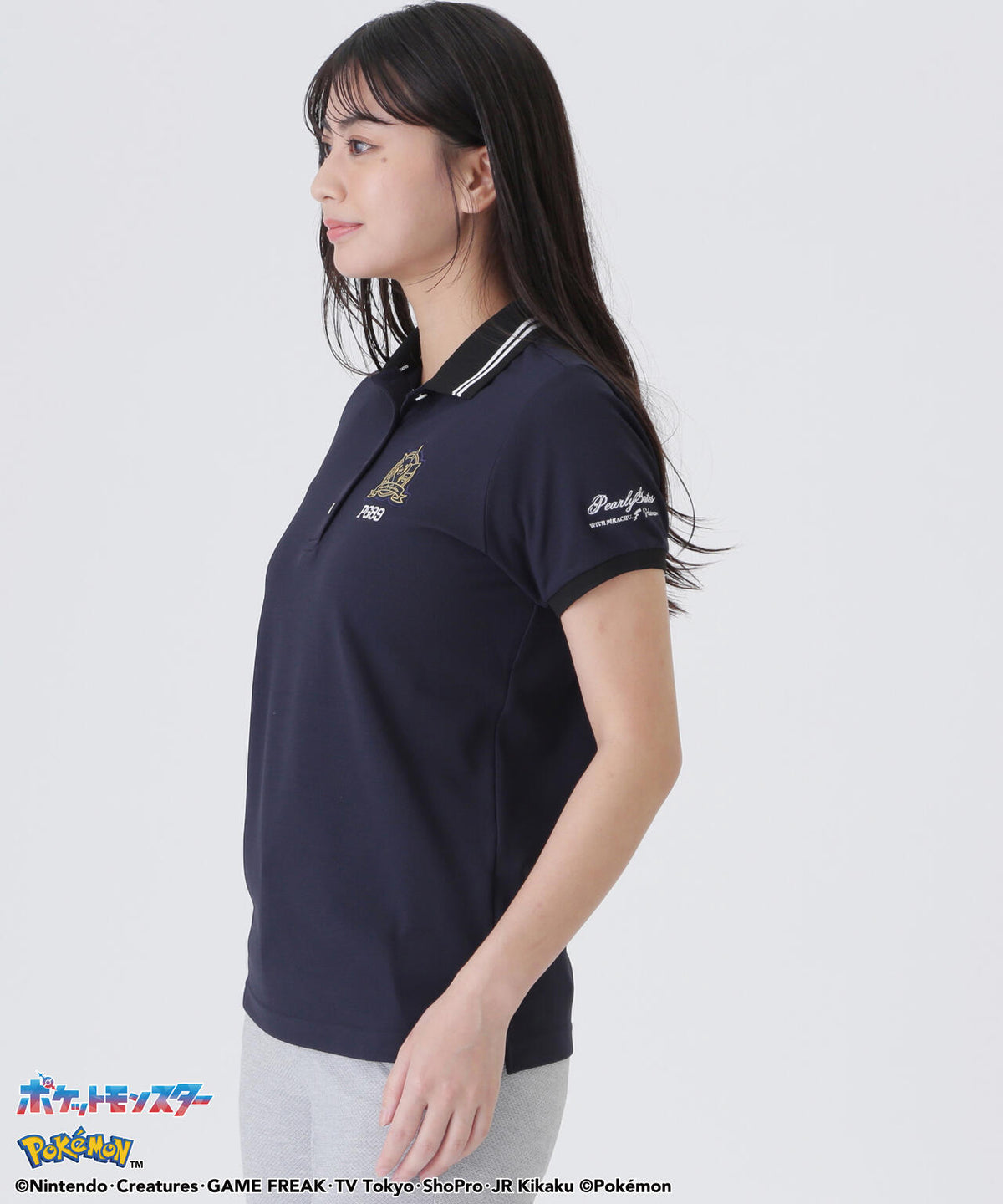 [PEARLYGATES×Pokémon] ポケモン Peスパンカノコ半袖ポロシャツ (WOMENS)