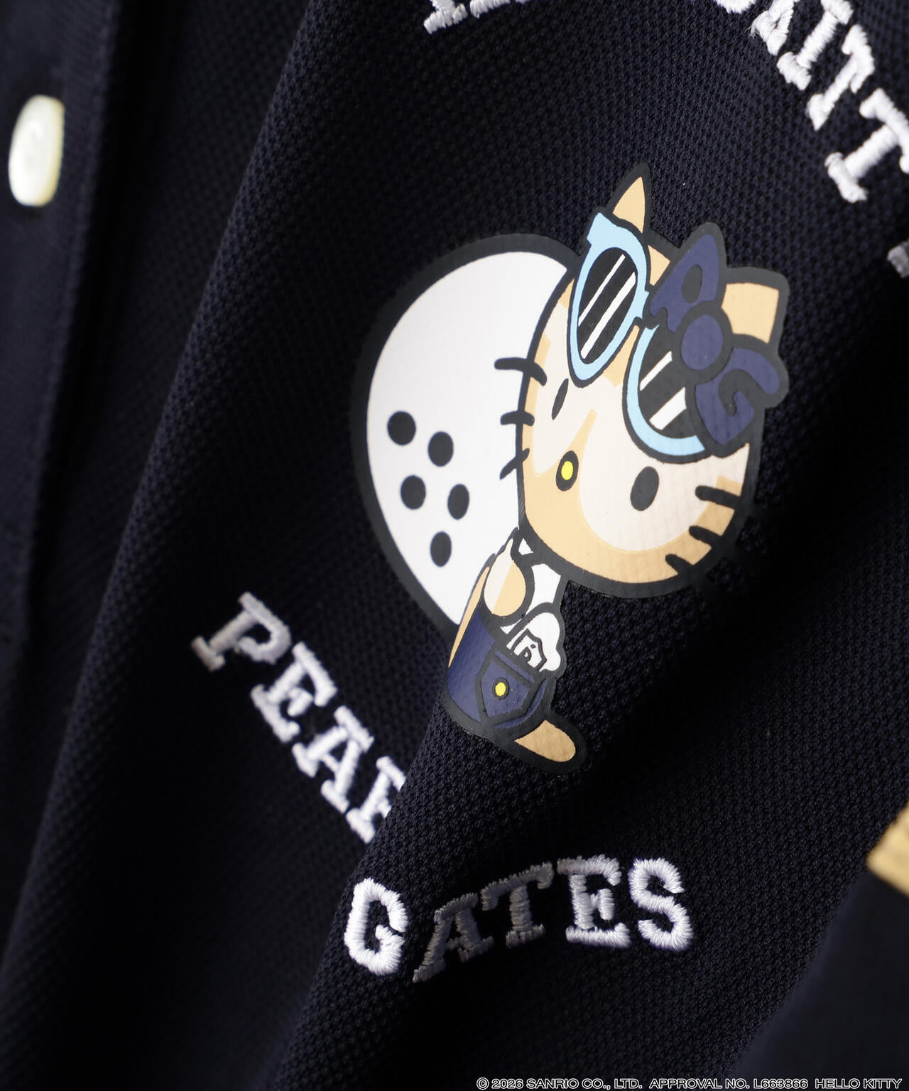 【HELLO KITTY × PEARLY GATES　summer season】フルダル鹿の子半袖ポロシャツ（LADIES）