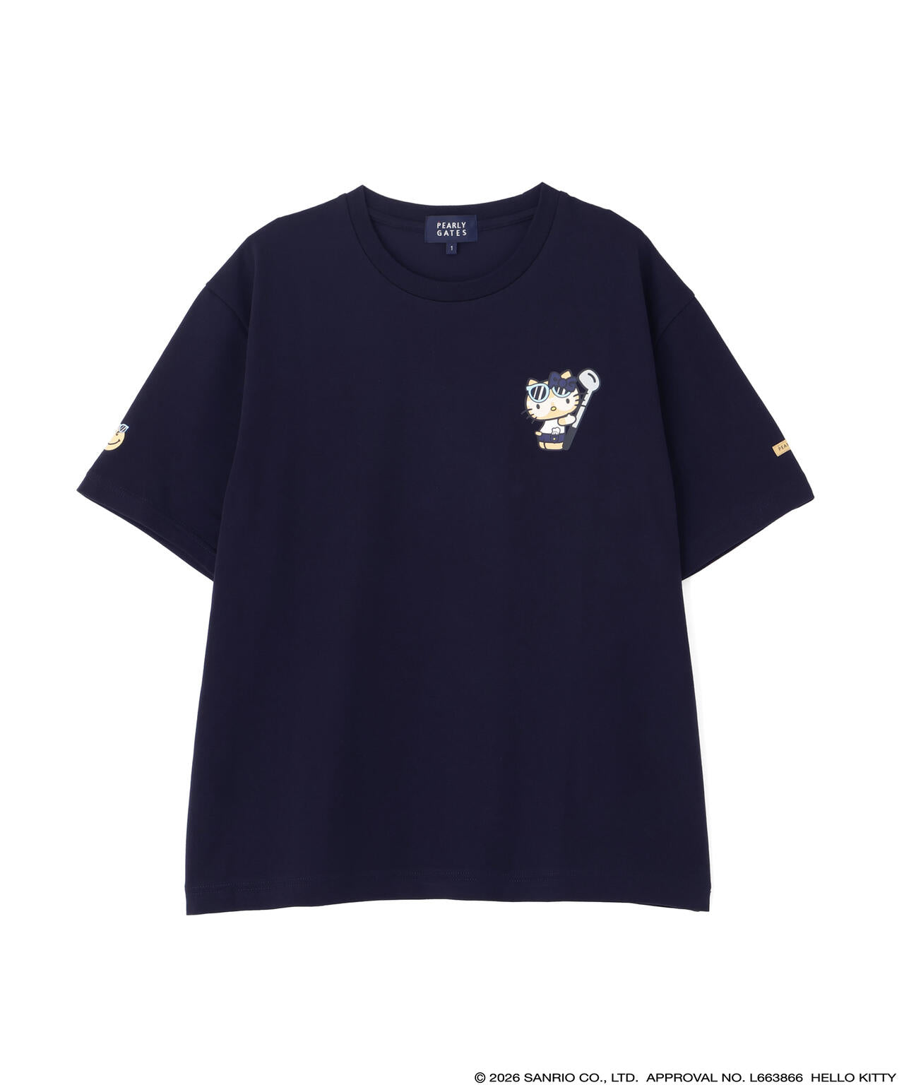【HELLO KITTY × PEARLY GATES　summer season】T/C天竺半袖Tシャツ