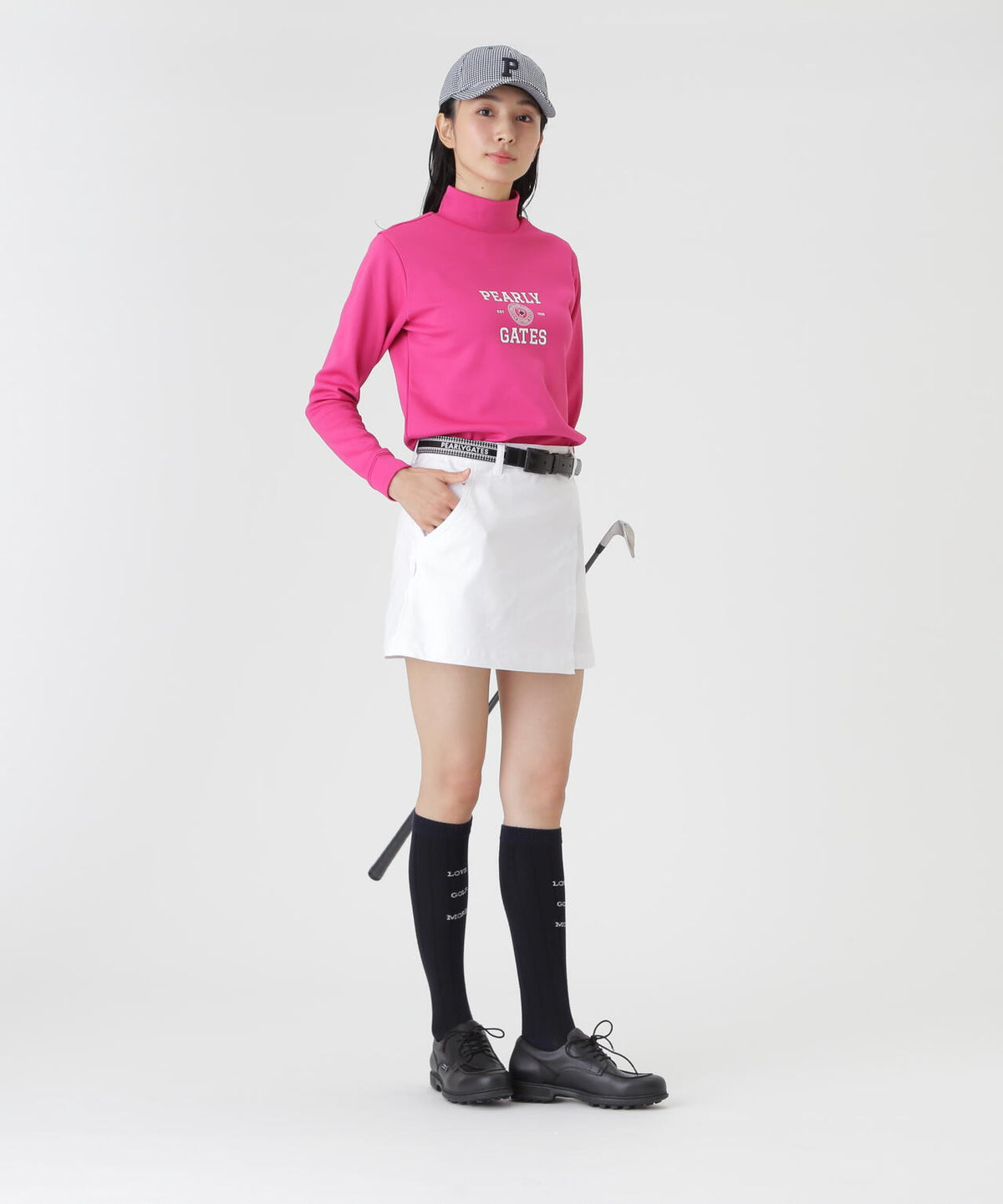 カノコダンボール長袖ハイネックカットソー (WOMENS)
