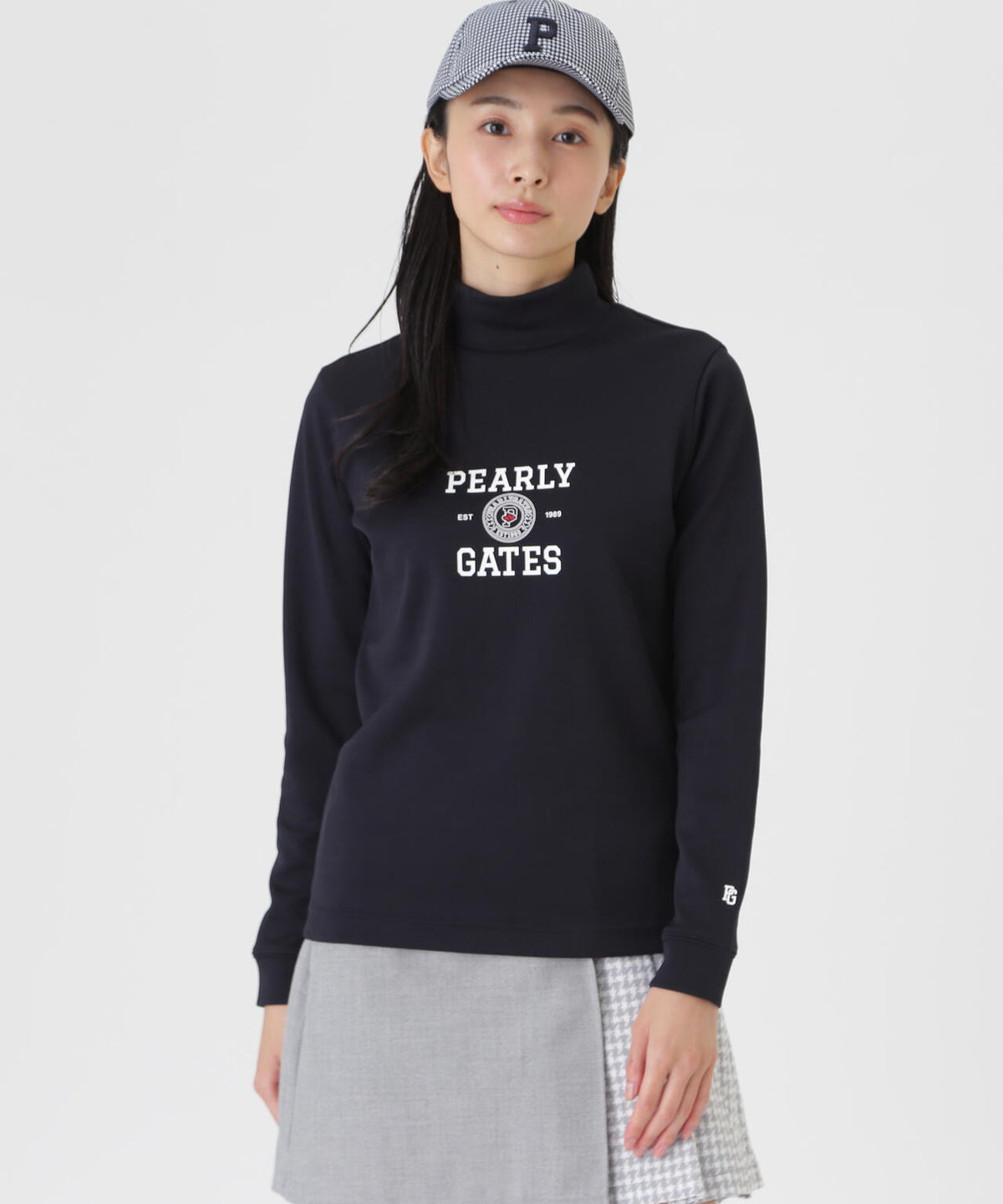カノコダンボール長袖ハイネックカットソー (WOMENS)