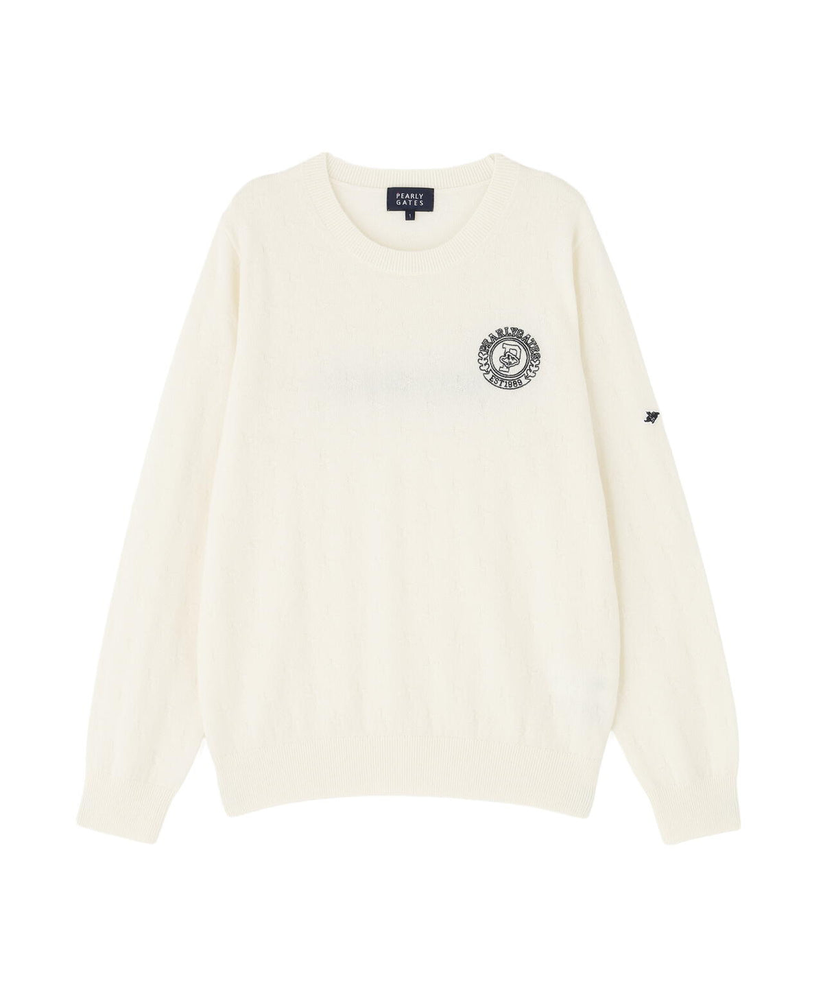 カシミヤ12G天竺クルーネックニットプルオーバー (WOMENS)