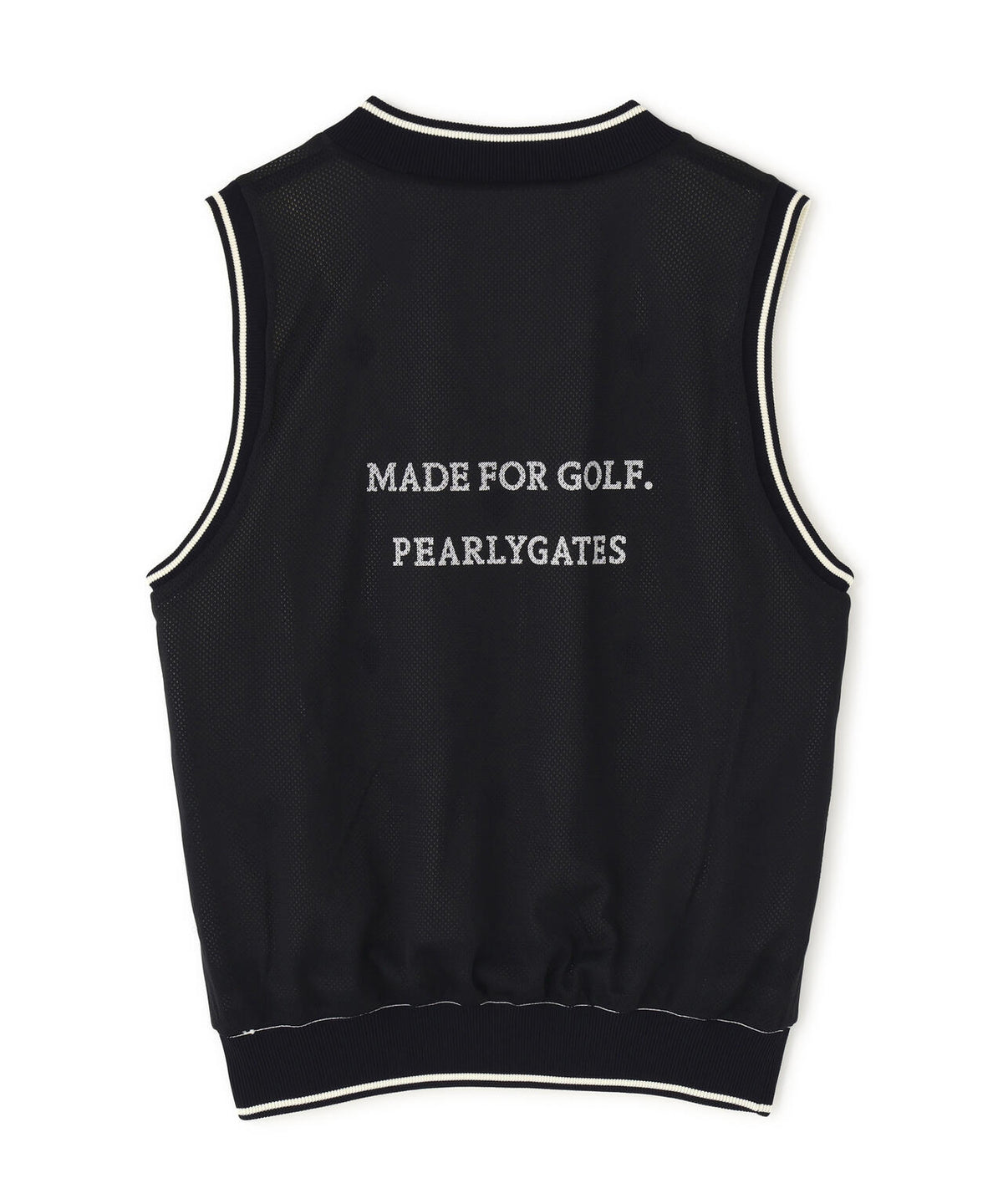 リバーシブルVネックニットベスト ＜エンブレム総柄＞ (WOMENS)