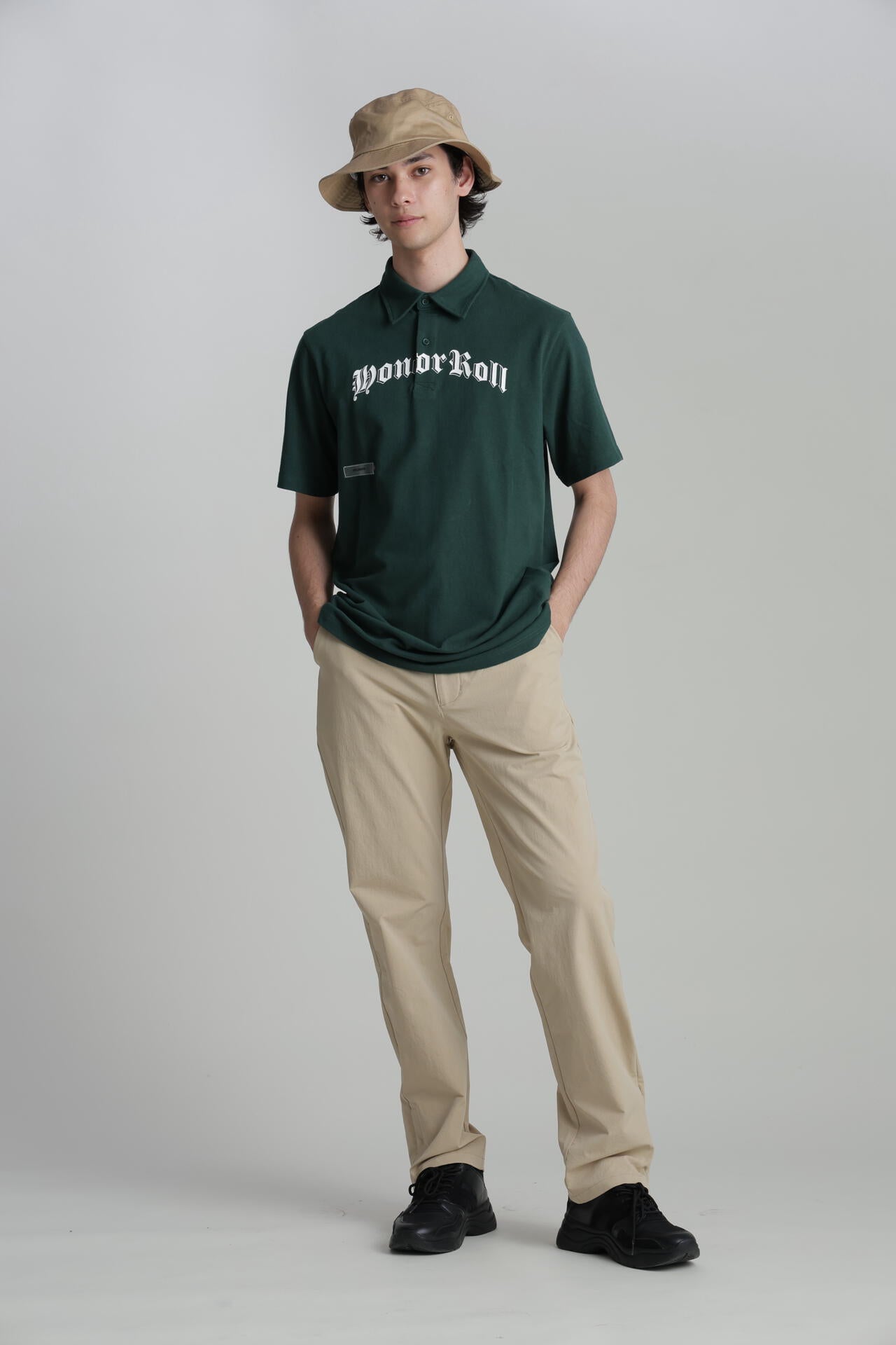 【Students Golf】プレストンピケ 半袖ポロシャツ