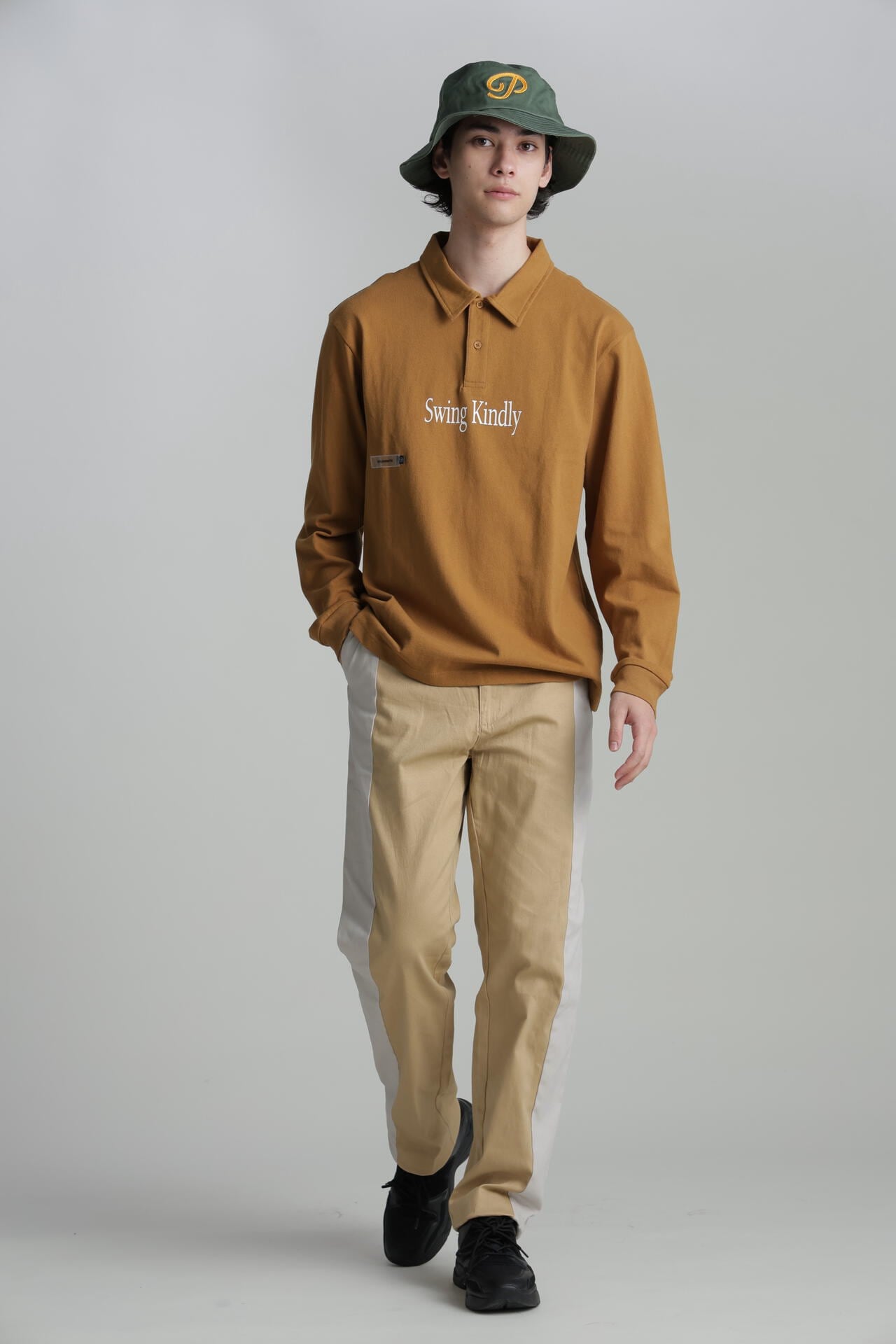 【Students Golf】コットンジャージ ロングシリーズポロシャツ