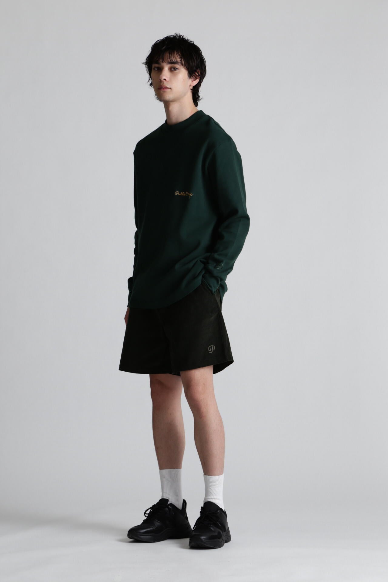 【Public Drip】長袖 モックネック プルオーバー