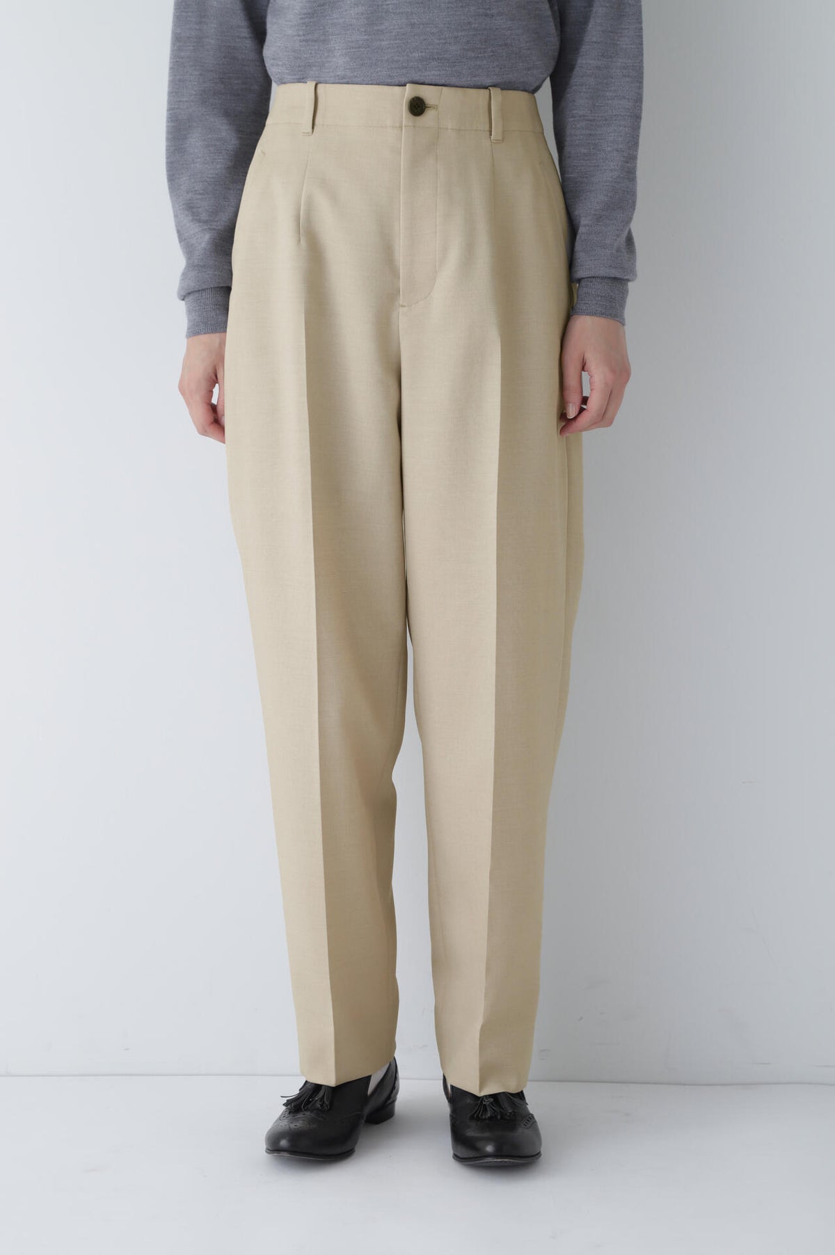 ウール調合繊ツイルパンツ