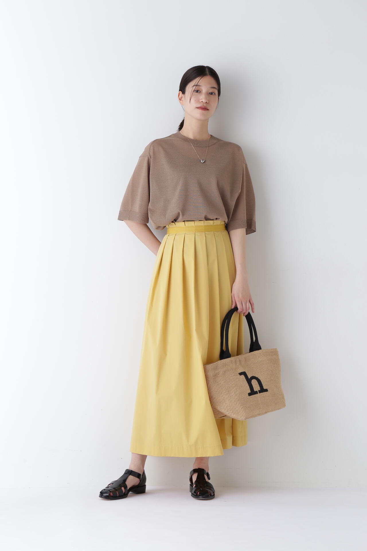 【WEB限定サイズ】コットンPEタックスカート